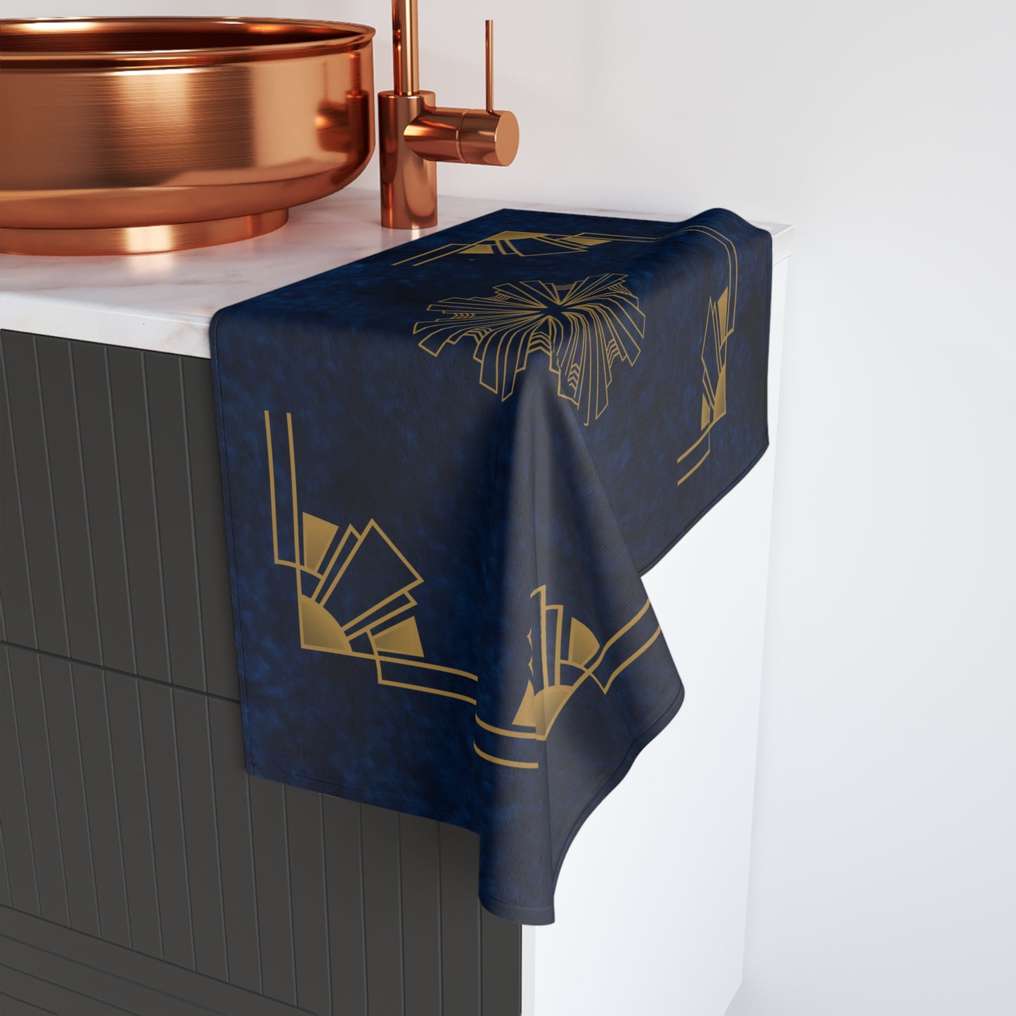Midnight Luxe (Cobalt Blue) Hand Towel