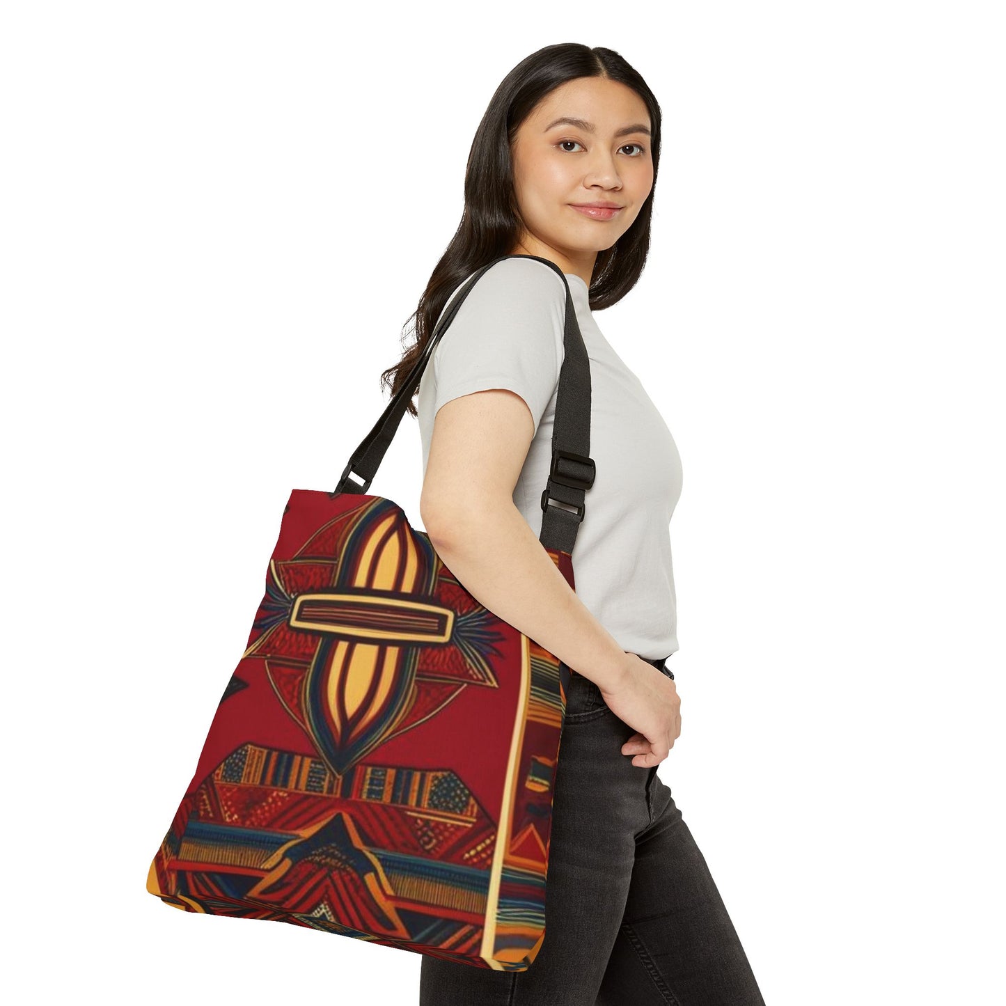 African Canvas 1 Adjustable Tote Bag (AOP)