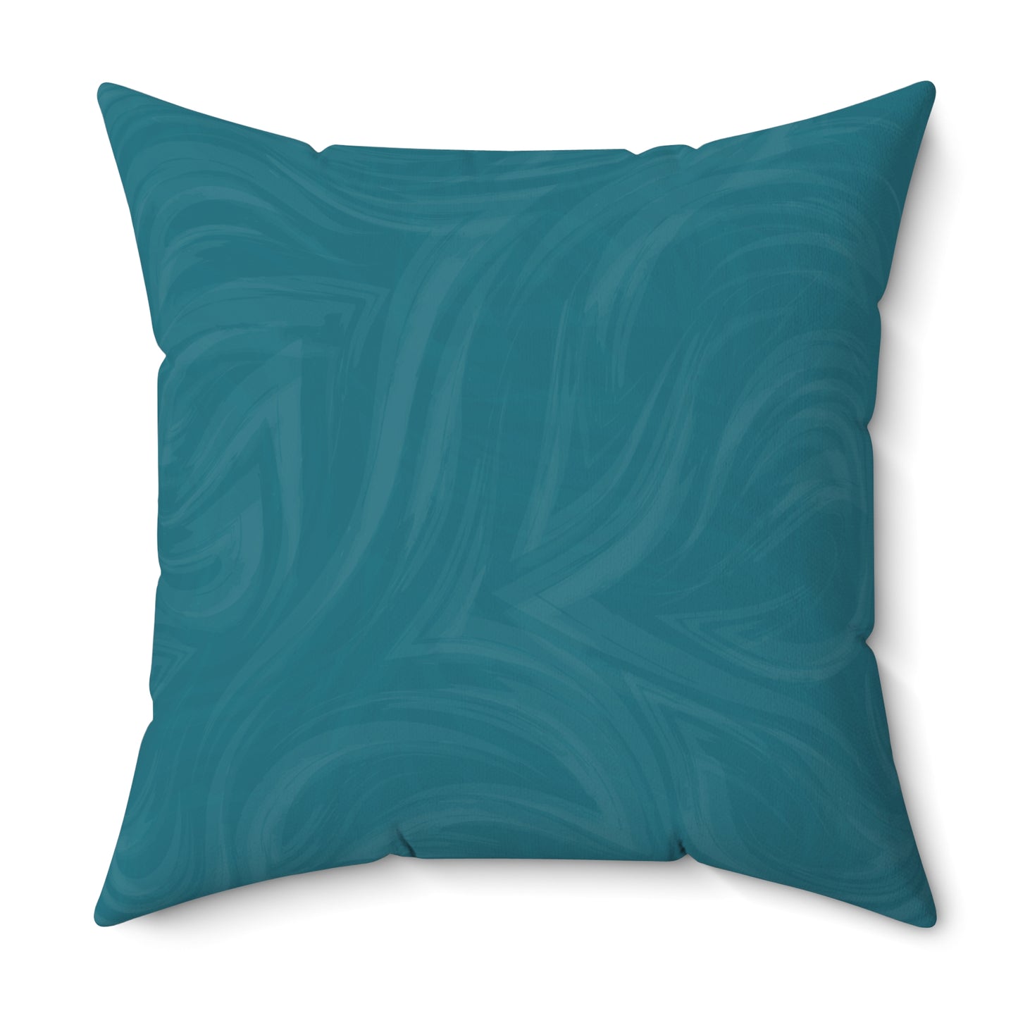 Teal Wave Decorative Pillow