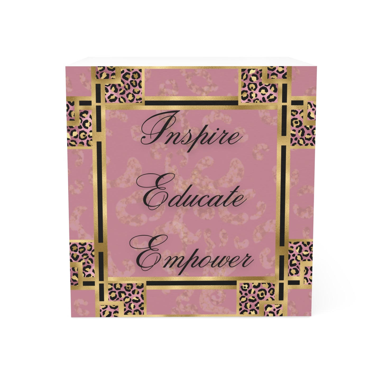 Inspire & Educate Note Cube