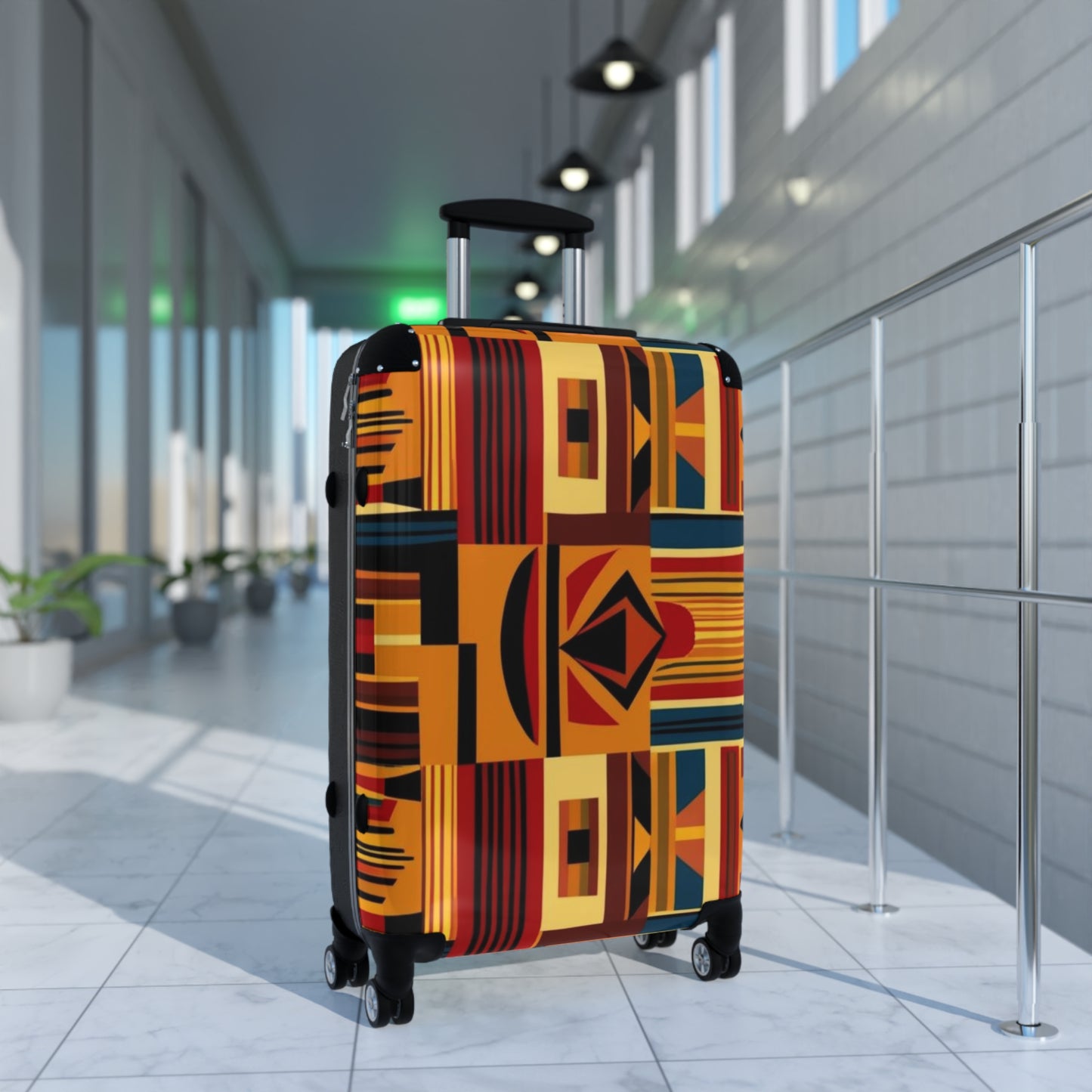 African Canvas 2 Suitcase