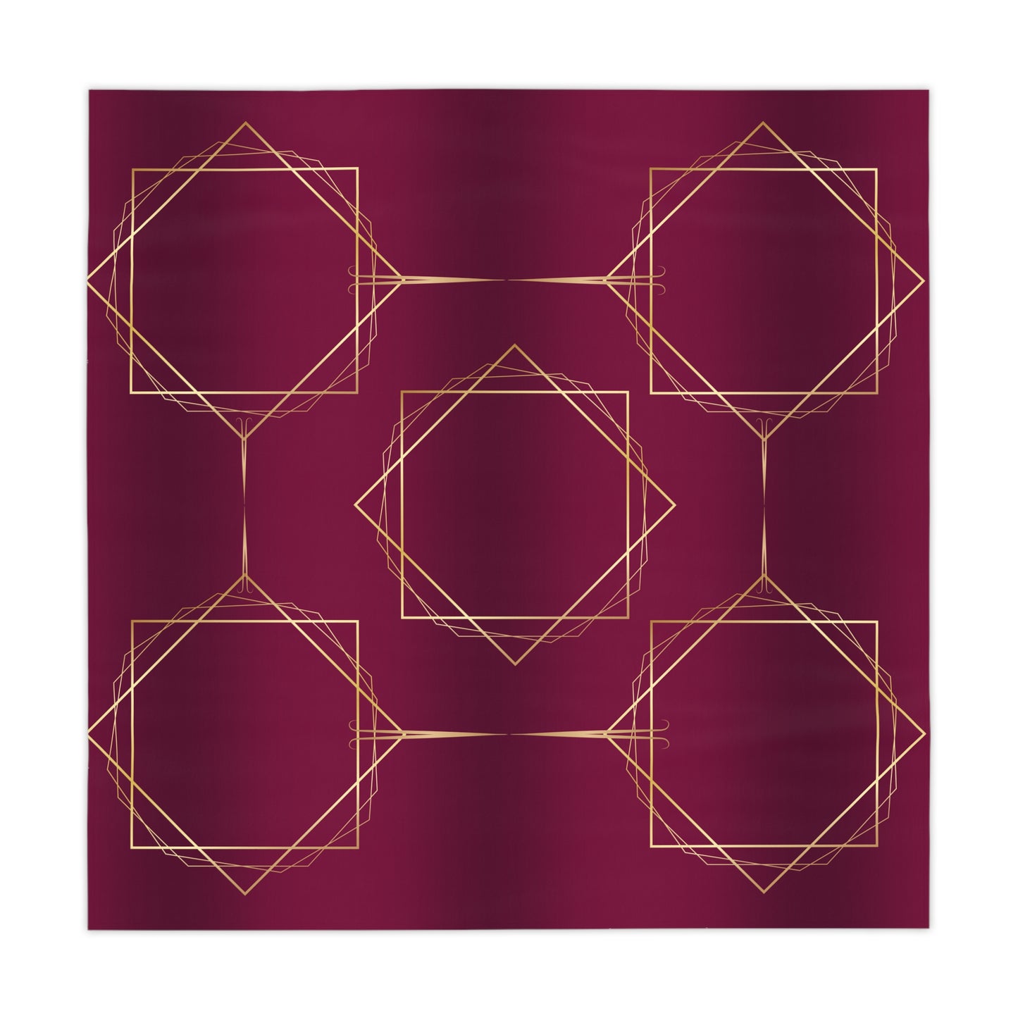 Gilded Elegance (Burgundy) Tablecloth