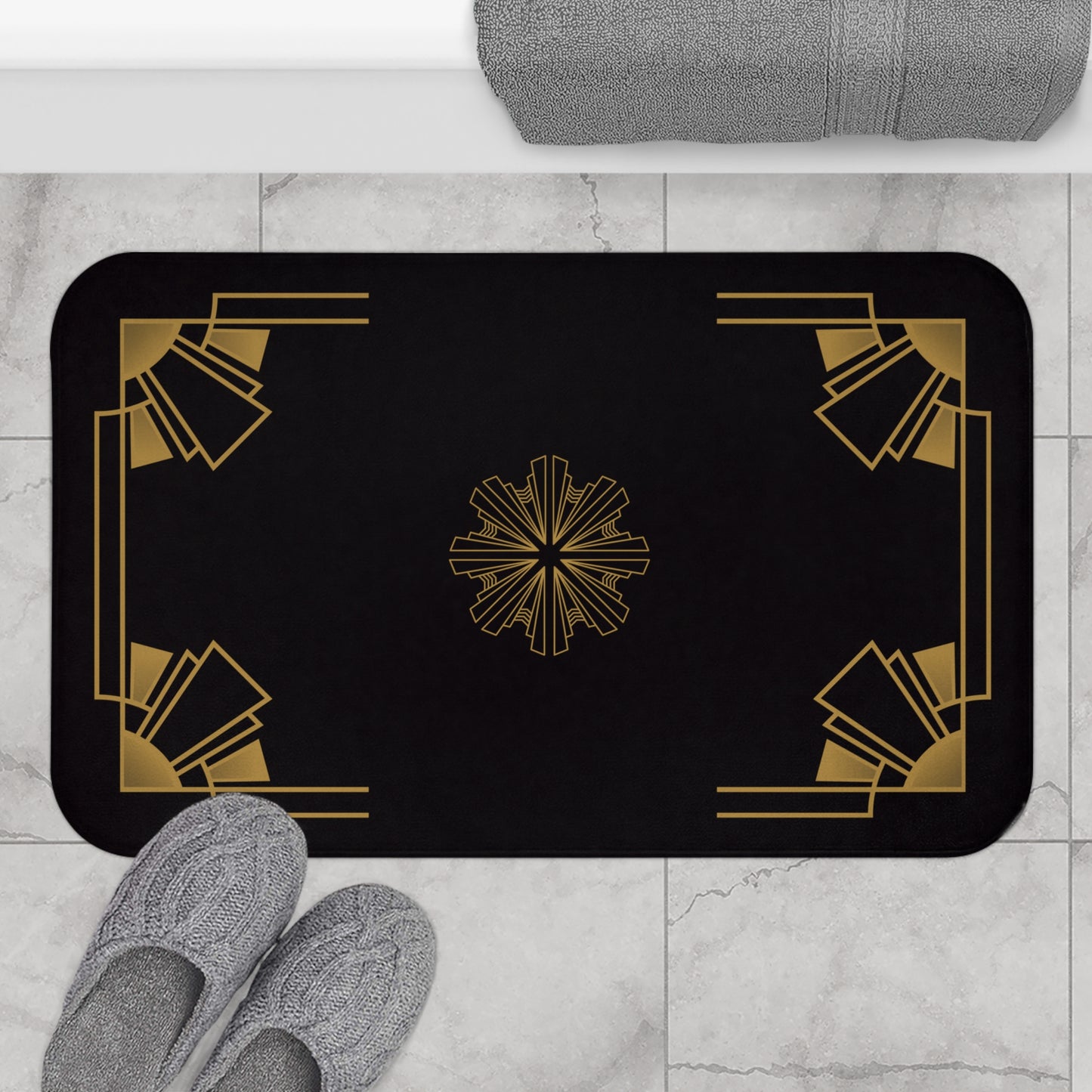 Midnight Luxe (Ebony) Bath Mat