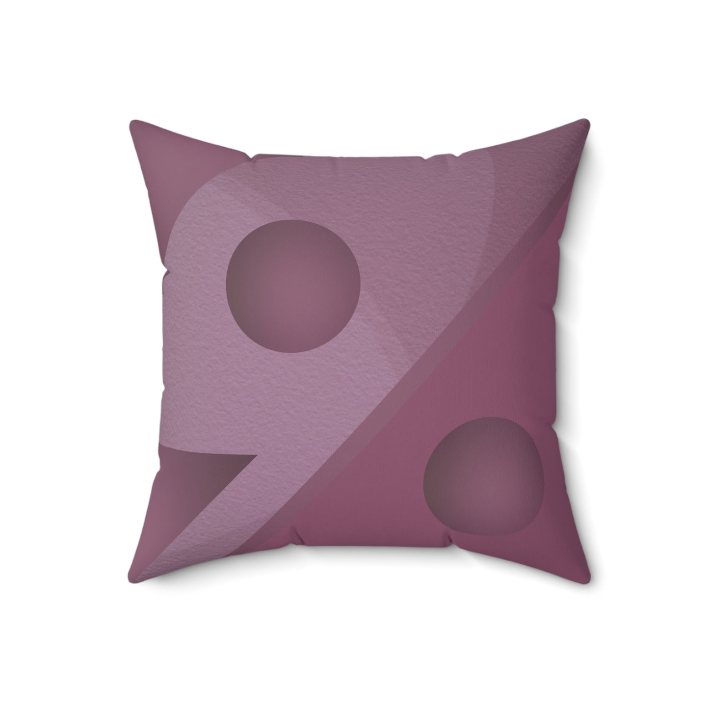 Just Mauve-lous Polyester Square Pillow