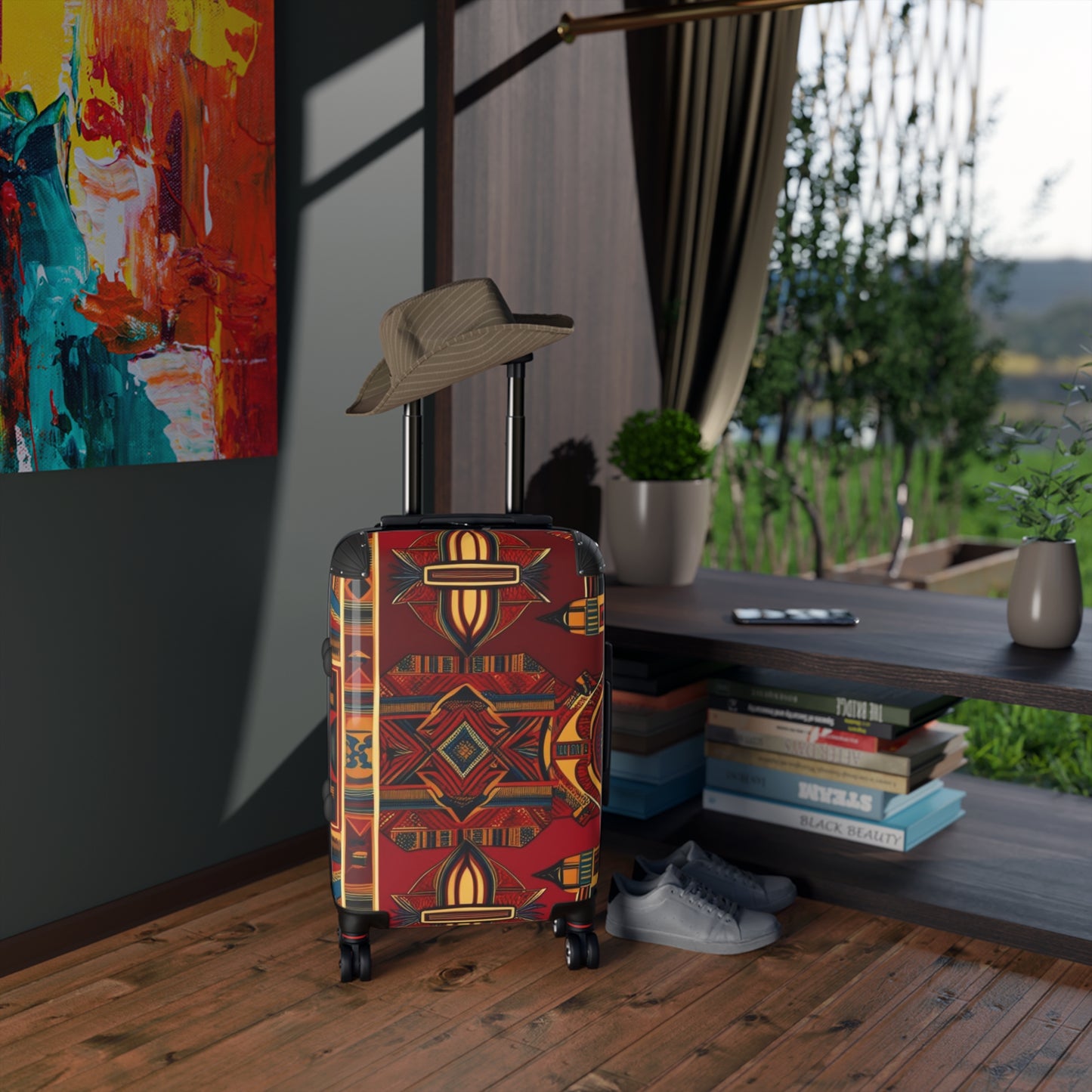 African Canvas 1 Suitcase