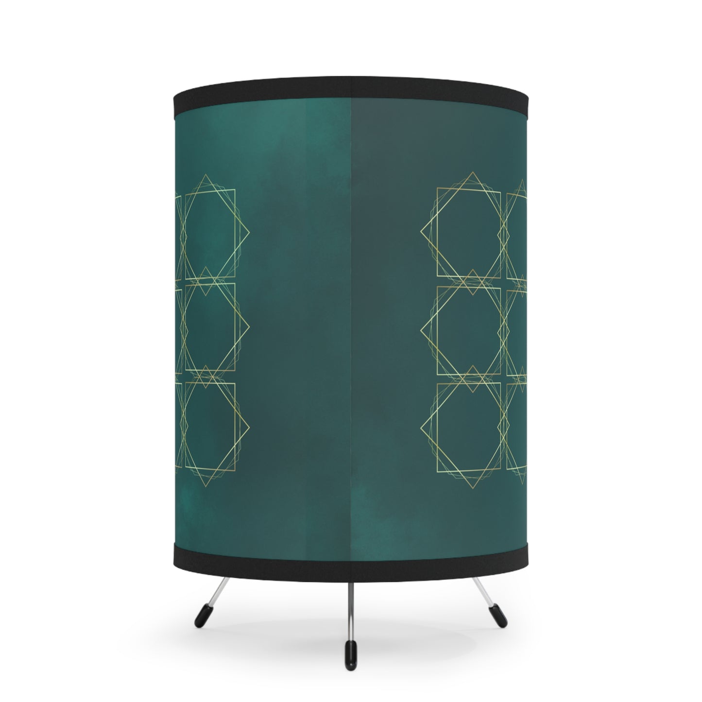 Gilded Elegance (Dark Teal) Tripod Lamp