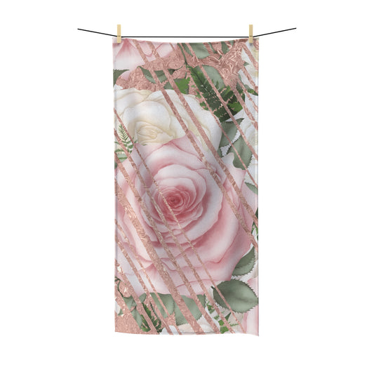 Kissed by a Rose Gold Polycotton Towel