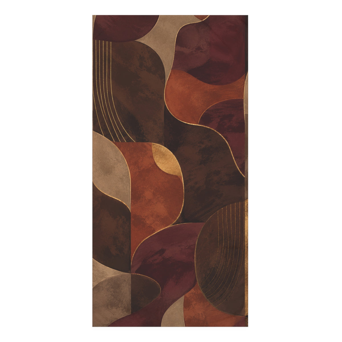 Ember & Earth — Retro Geometric Mink-Cotton Towel