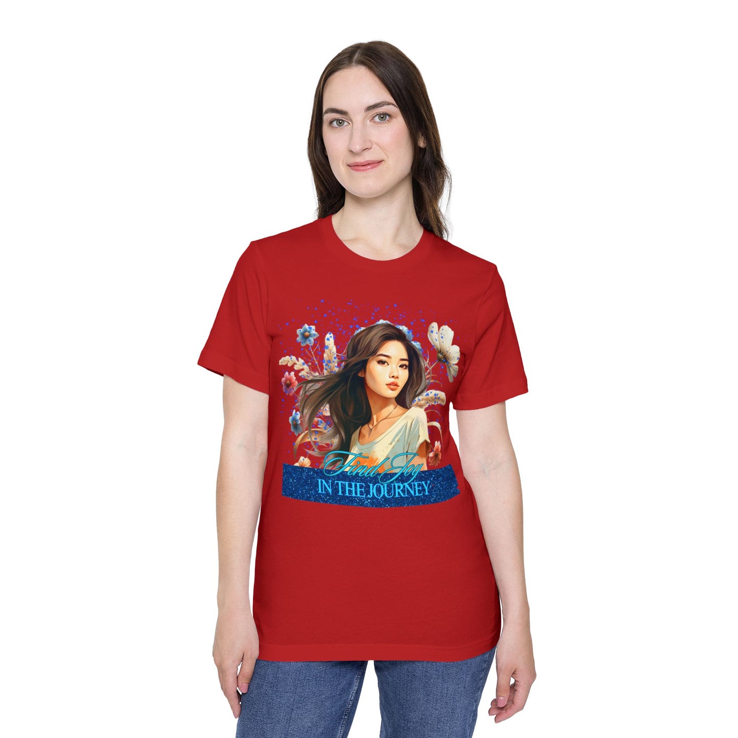 Portrait Graphic T-Shirt — "In The Journey" Floral Portrait Tee