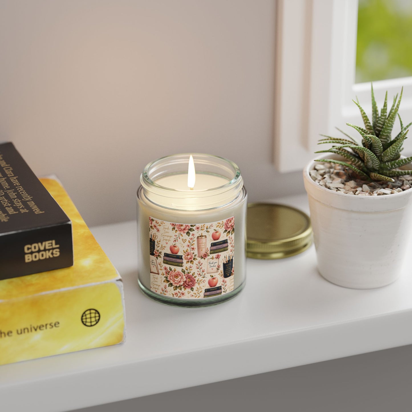 Teacher Appreciation Coconut Apricot Wax Candle — (4oz & 9oz)