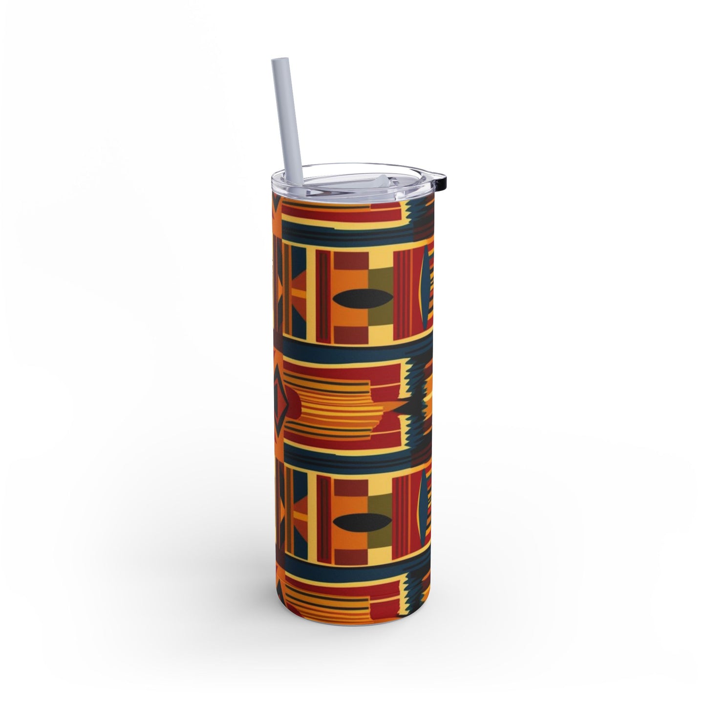 African Canvas 2 Maars Maker Skinny Matte Tumbler, 20oz