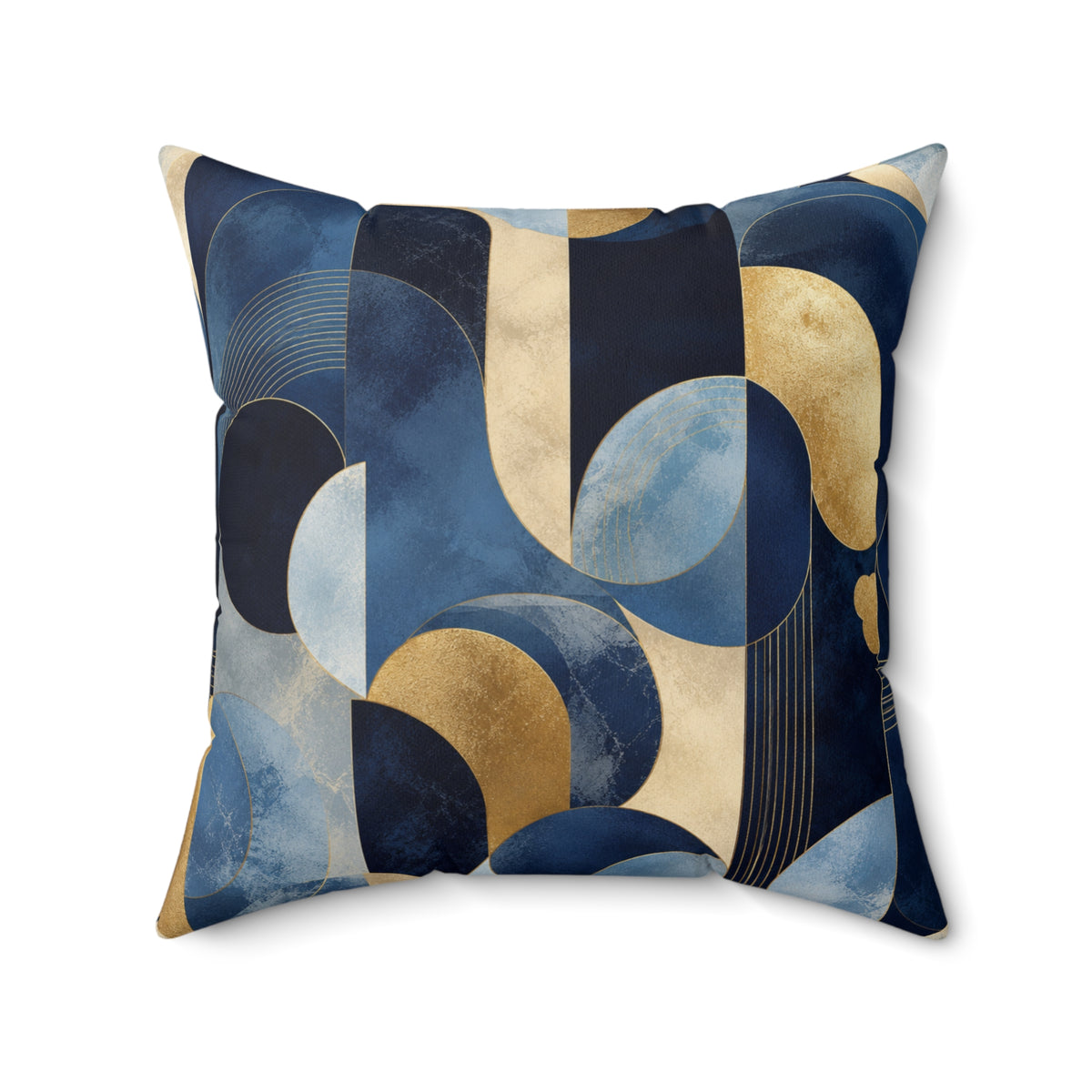 Azure Opulence Throw Pillow
