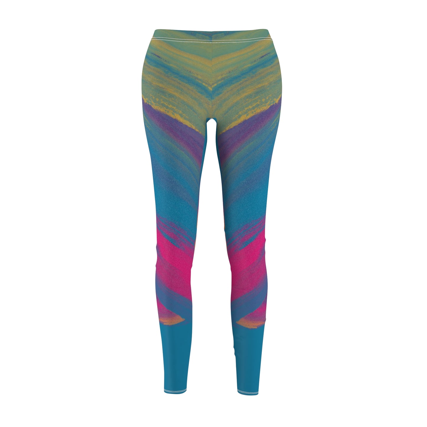 Color Splash Women's Cut & Sew Casual Leggings (AOP)