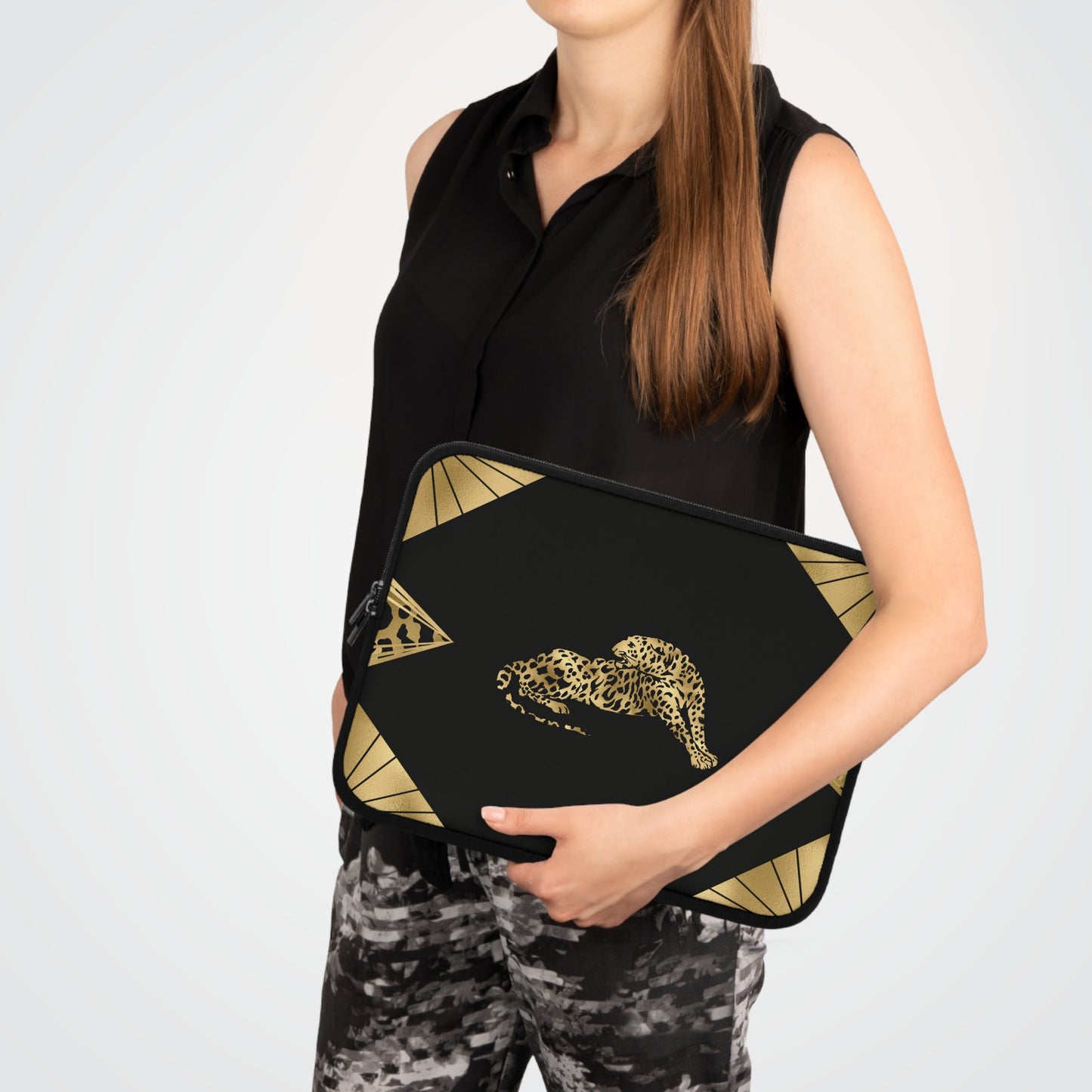 Leopard Ambition Laptop Sleeve