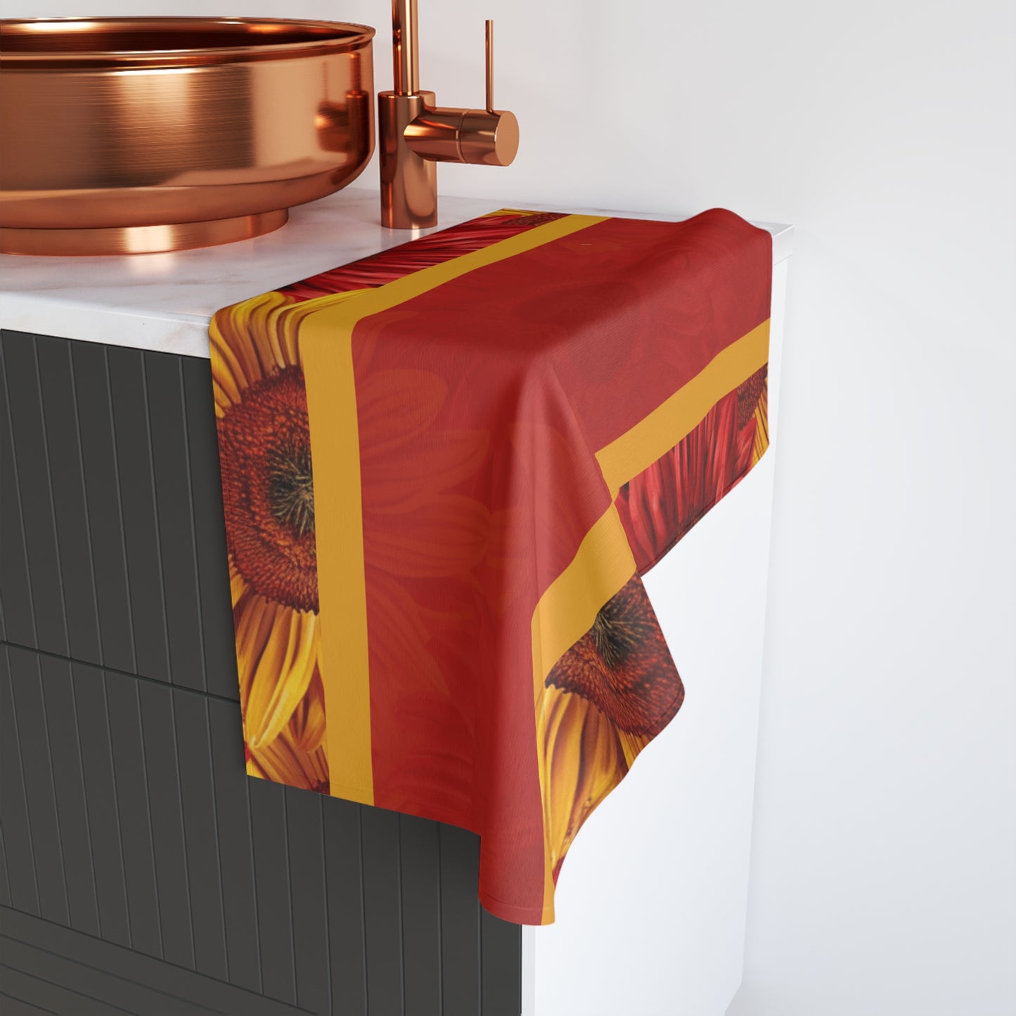 Crimson Gold Hand Towel