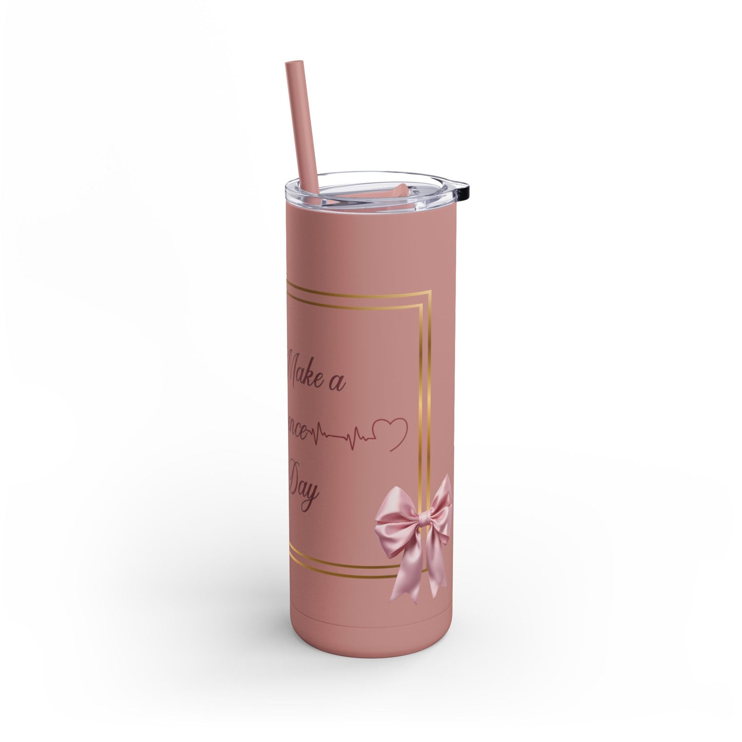 Nurses Make a Difference 2 Maars Maker Skinny Matte Tumbler, 20oz
