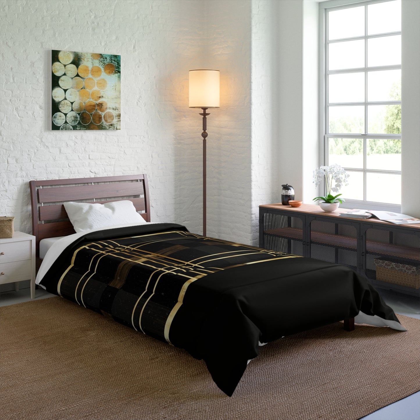 Noir and Gold Glam Comforter