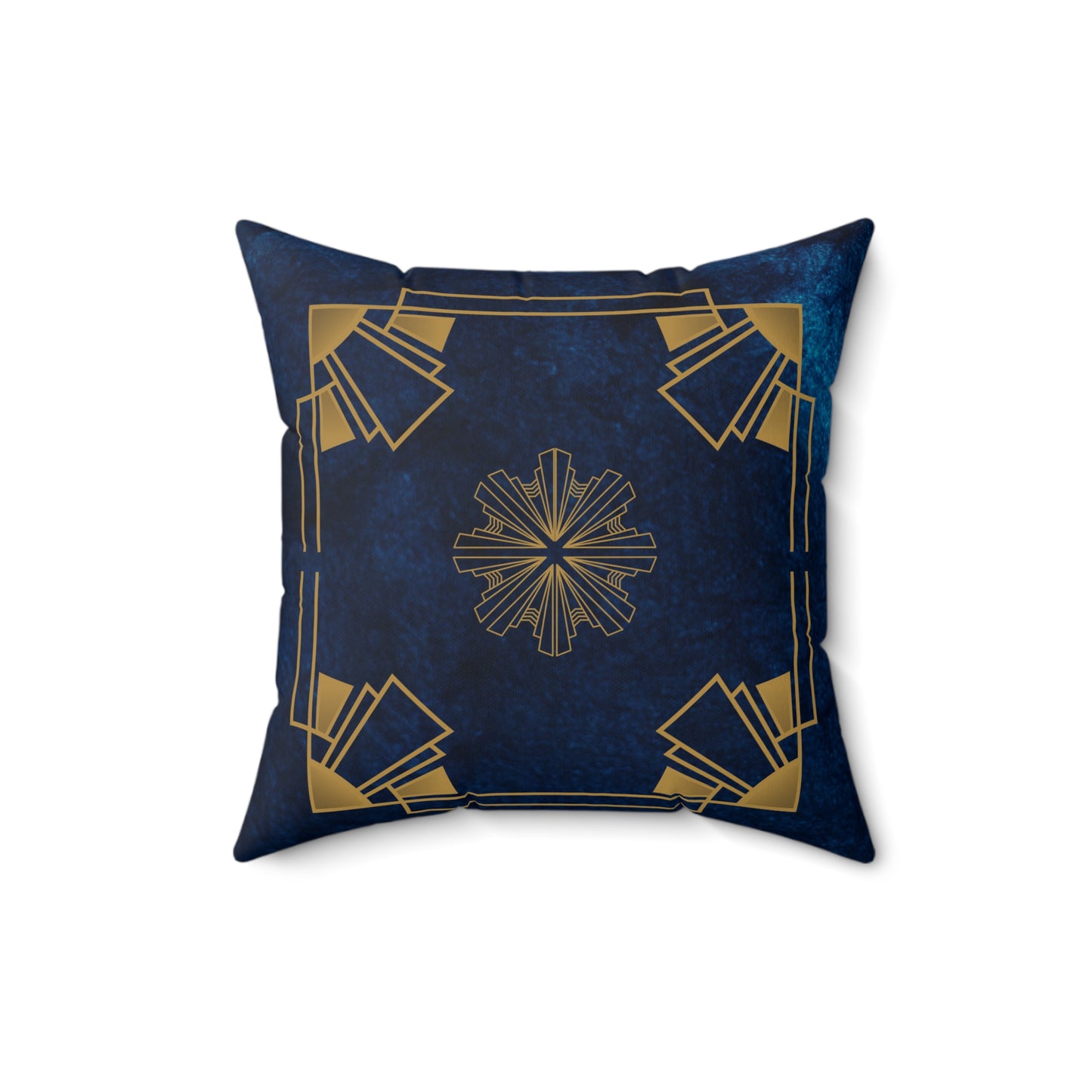 Midnight Luxe (Cobalt Blue) Faux Suede Square Pillow