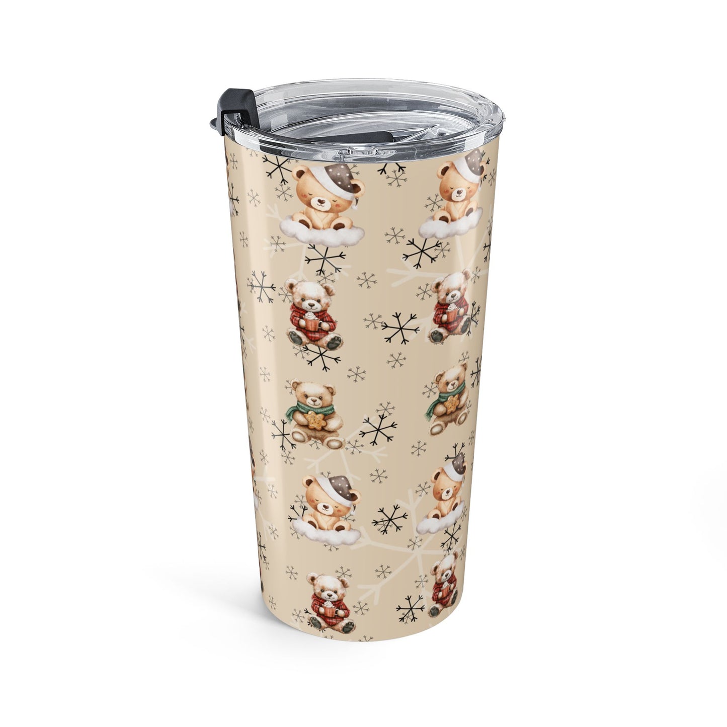 Teddy Bears & Snowflakes Tumbler 20oz