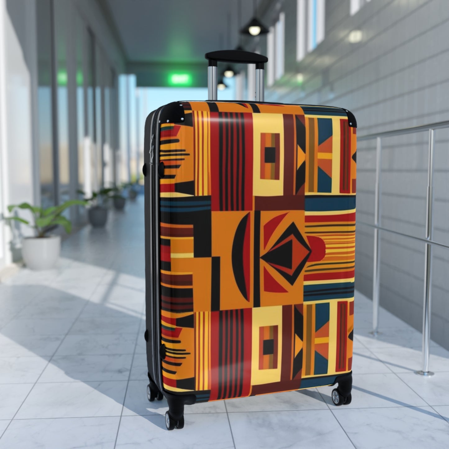 African Canvas 2 Suitcase