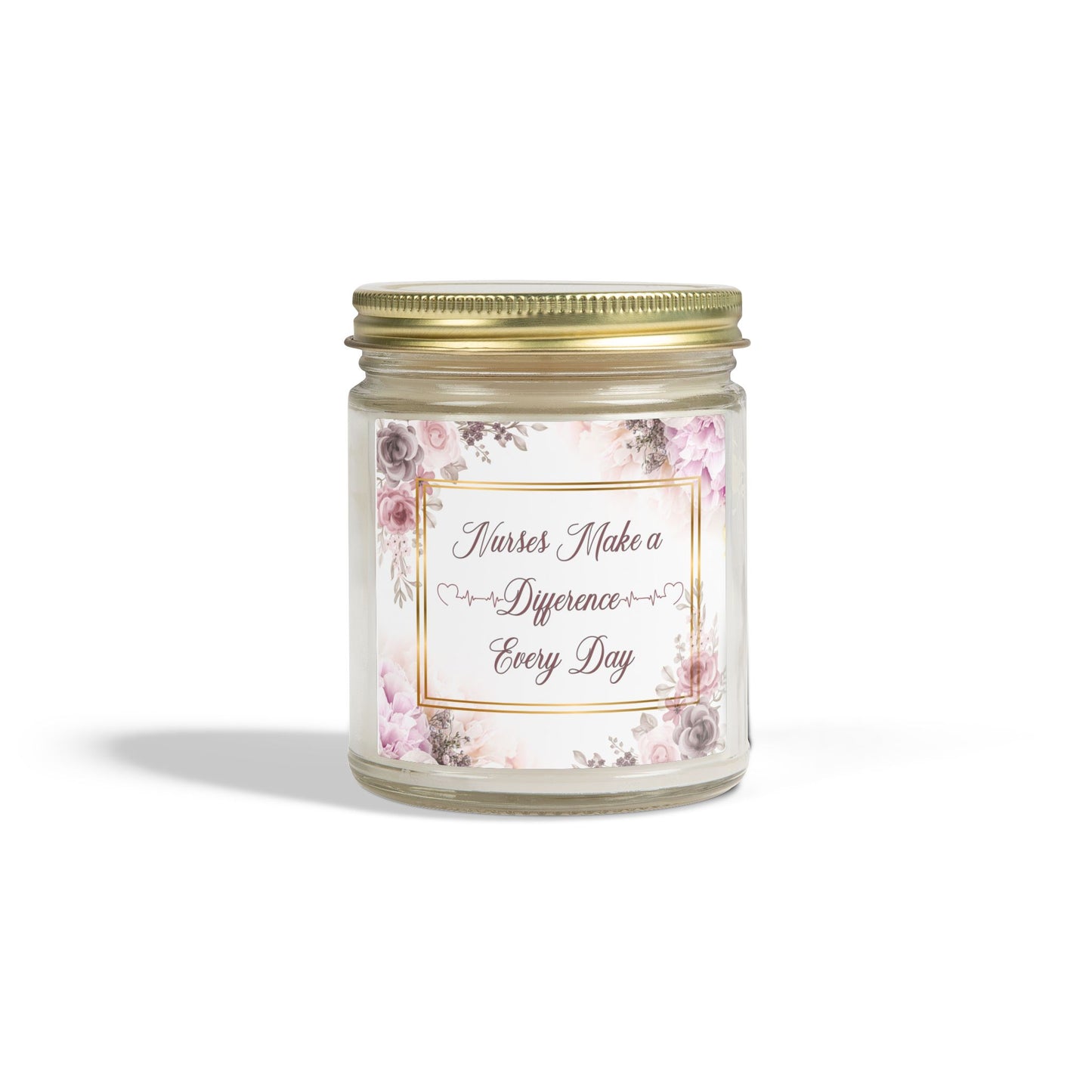 Nurses Make a Difference...Scented Candle — Coconut Apricot Wax (4oz, 9oz)