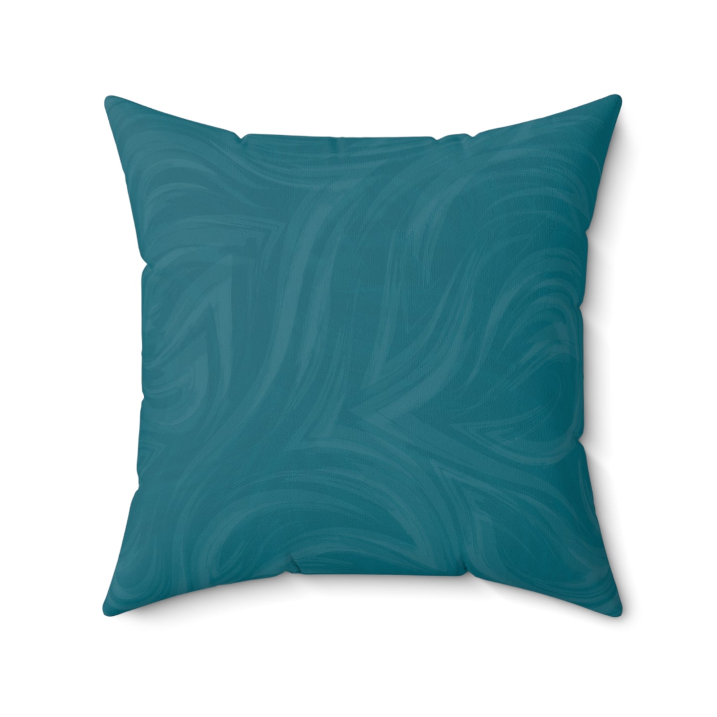 Teal Wave Decorative Pillow