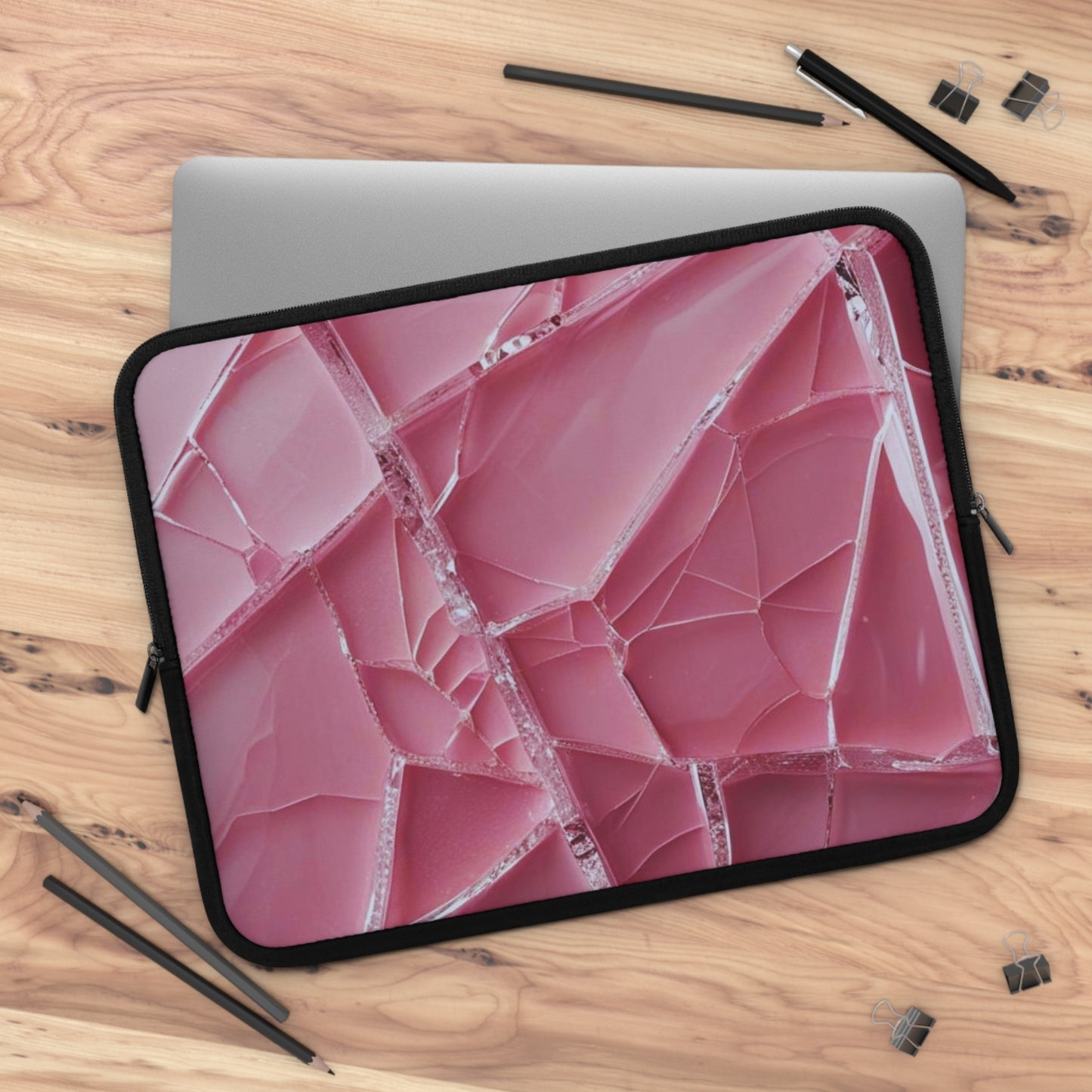 Crack'd (Pink) Laptop Sleeve
