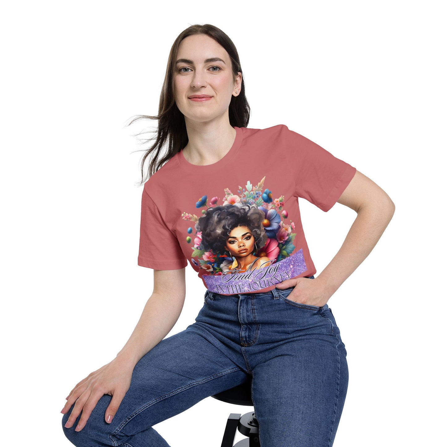Portrait Graphic T-Shirt — "In The Journey" Inspirational Women’s Tee