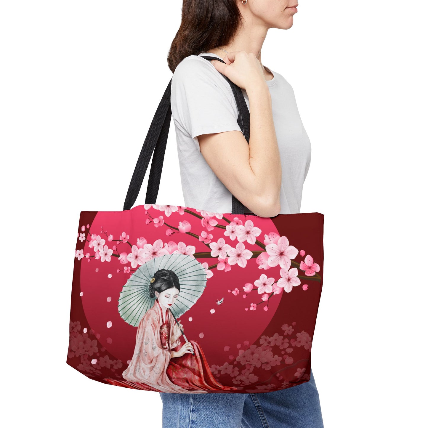 Cherry Blossoms Cherry Moon Weekender Tote Bag
