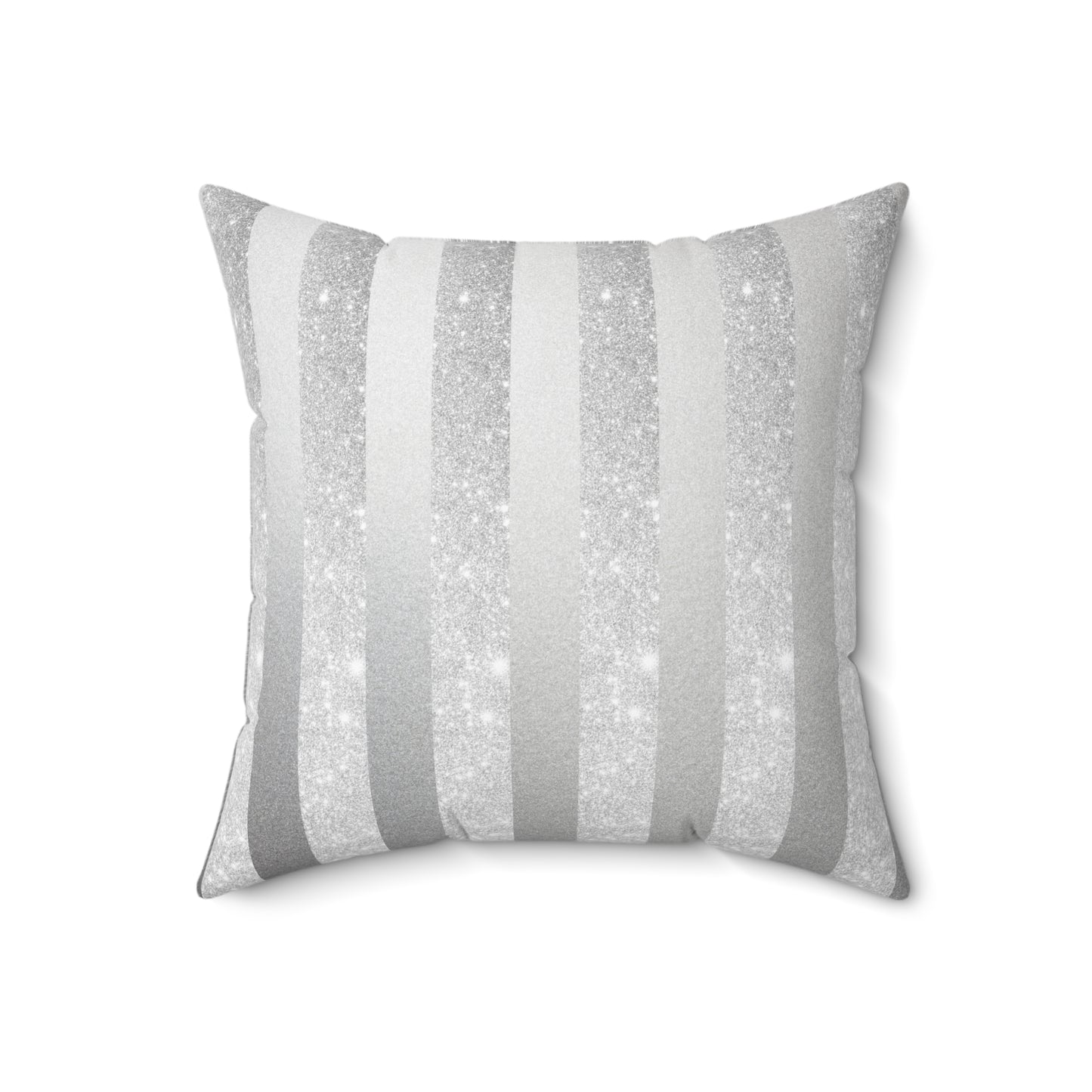 Stardust Gray Faux Suede Square Pillow