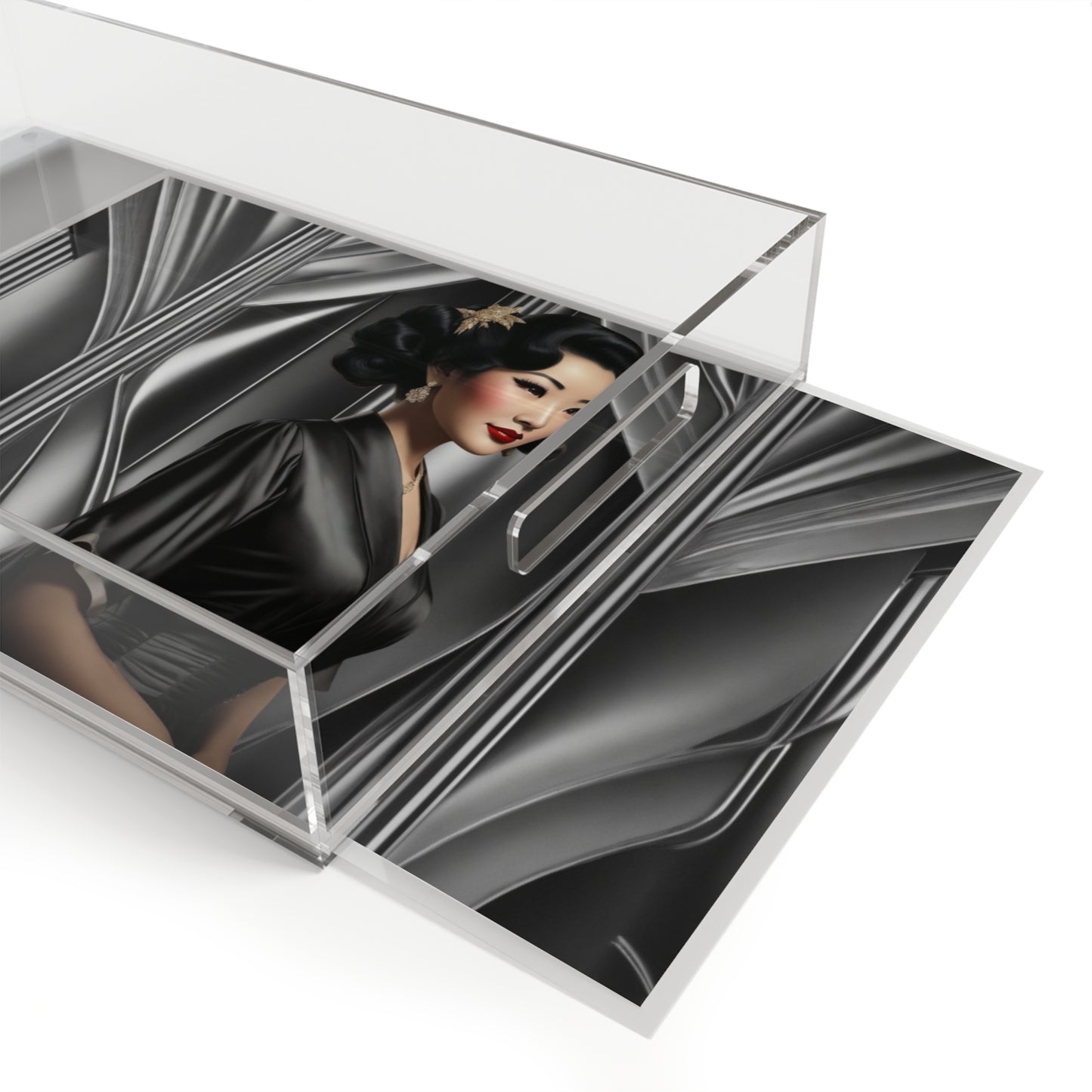 Retro Glam Girls "Keiko" Acrylic Serving Tray