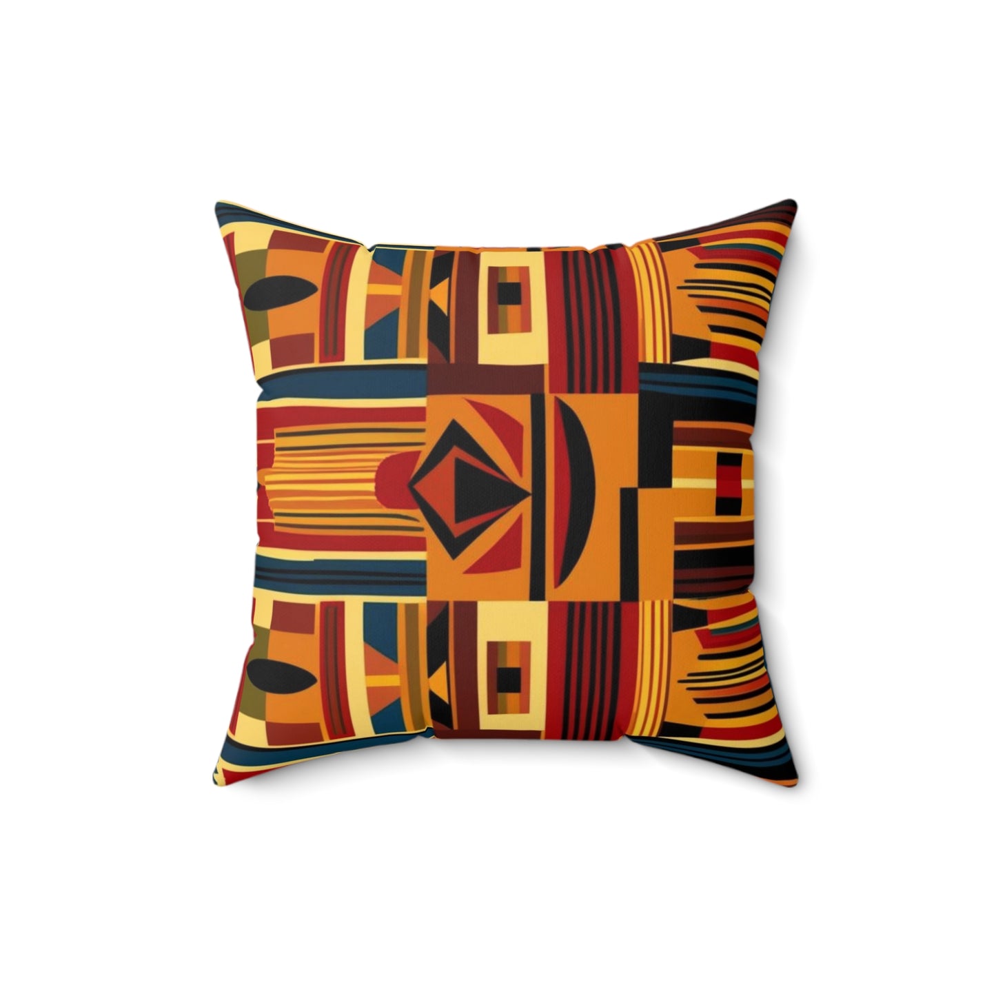 African Canvas 2 Spun Polyester Square Pillow