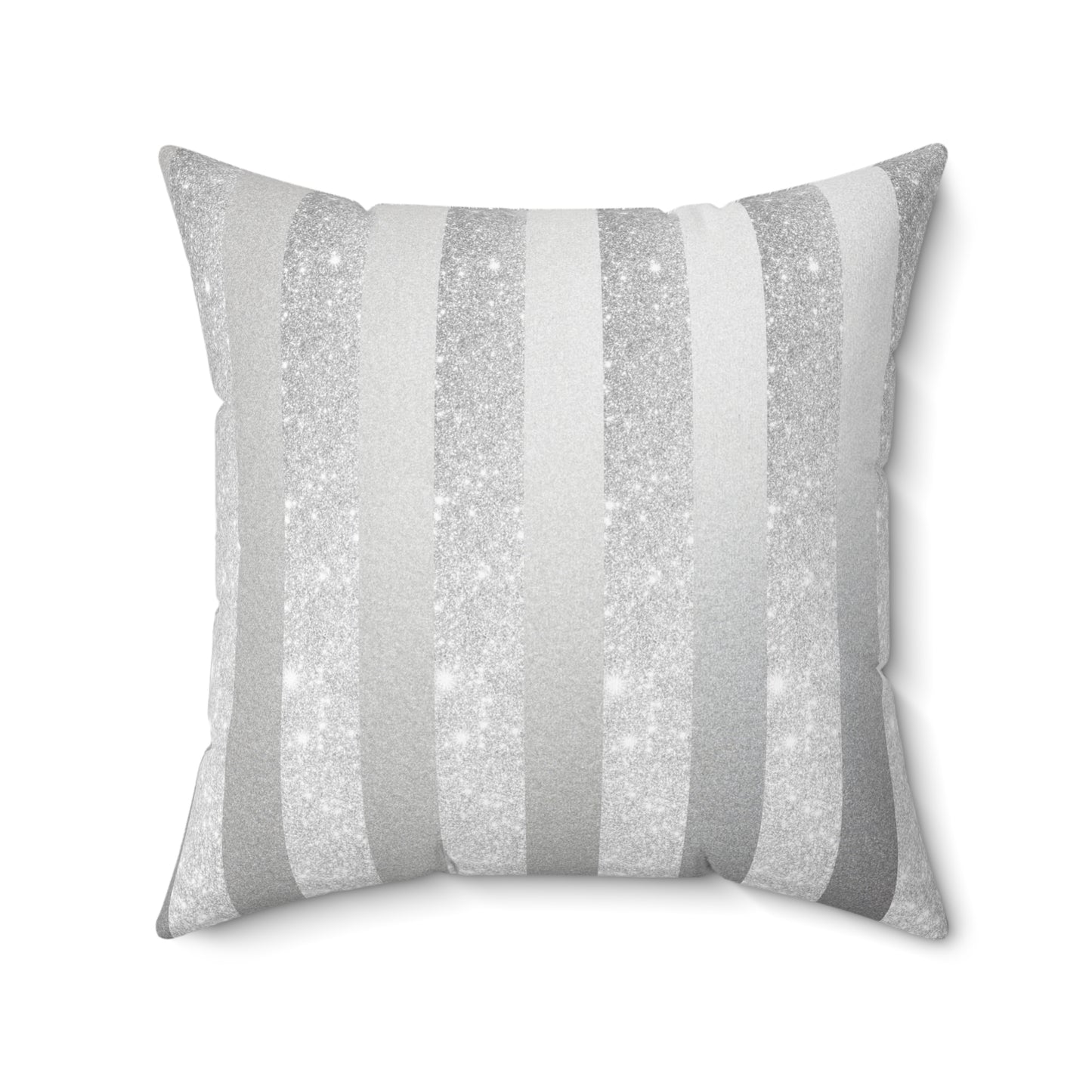 Stardust Gray Spun Polyester Square Pillow