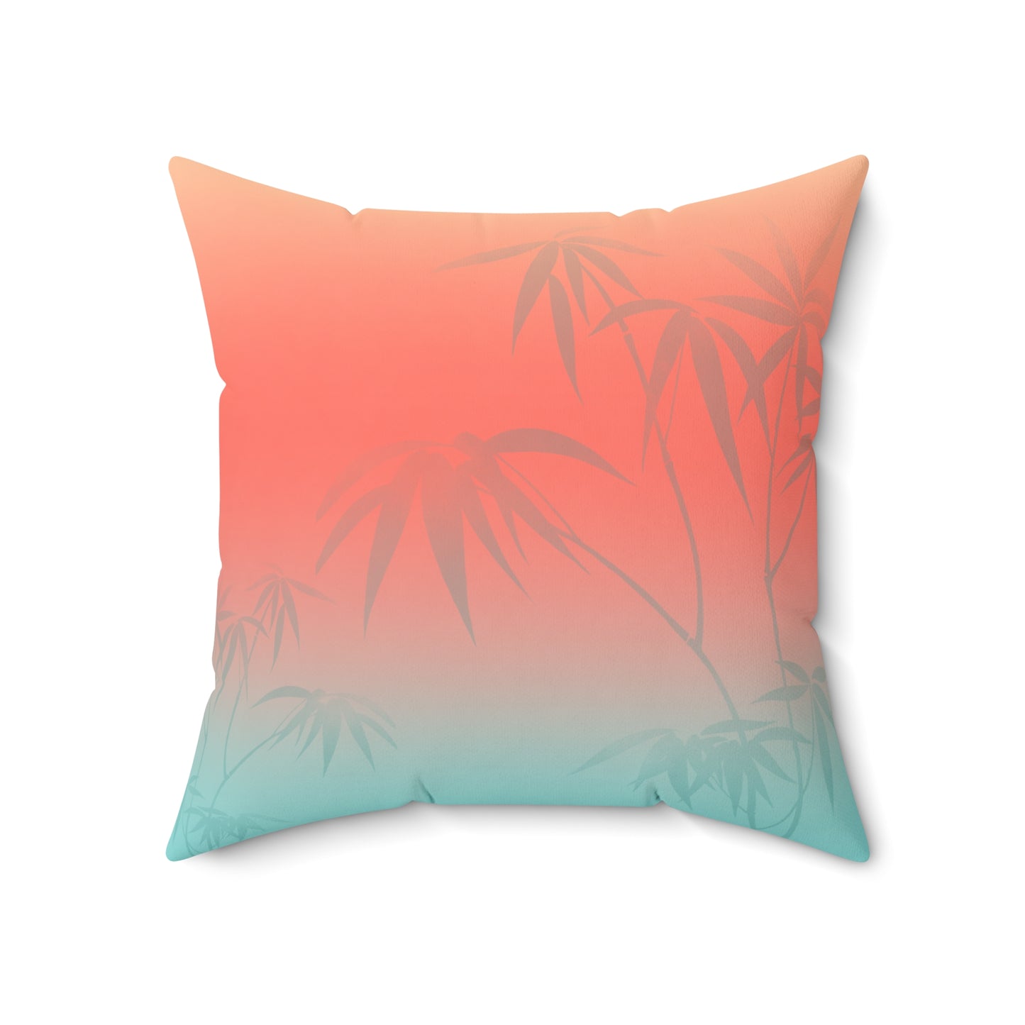 TropiCalm Bamboo Sunset Decorative Pillow