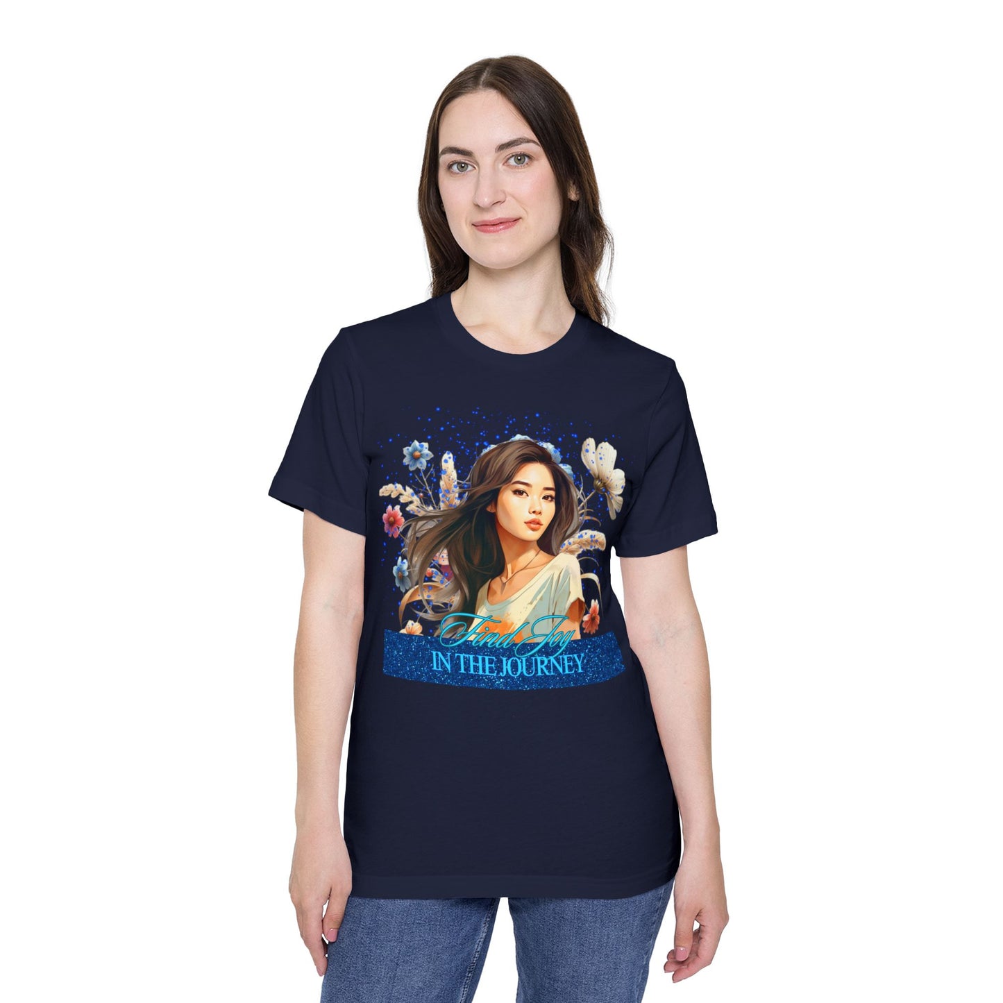 Portrait Graphic T-Shirt — "In The Journey" Floral Portrait Tee
