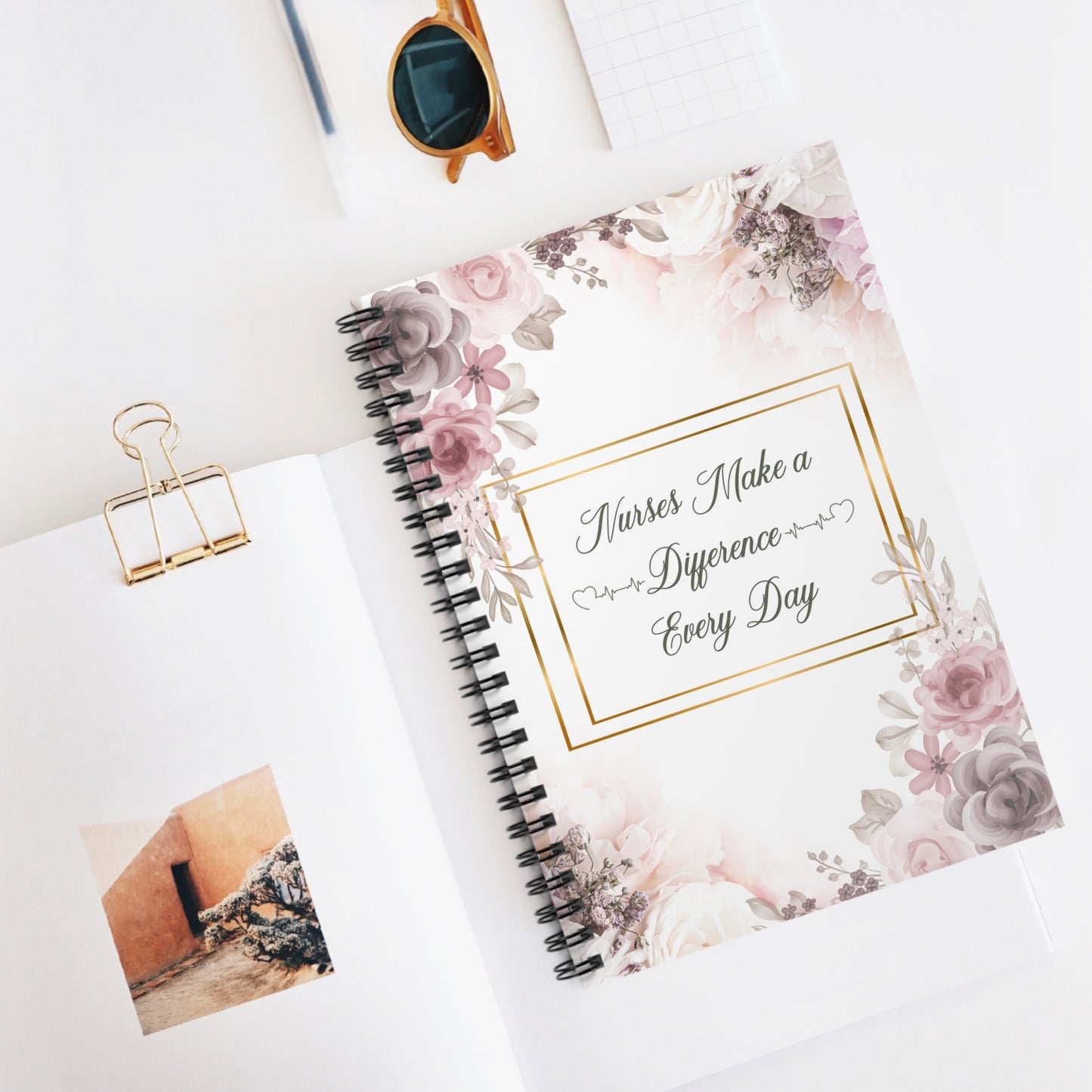 Nurses Make a Difference Spiral Notebook - Ruled Line