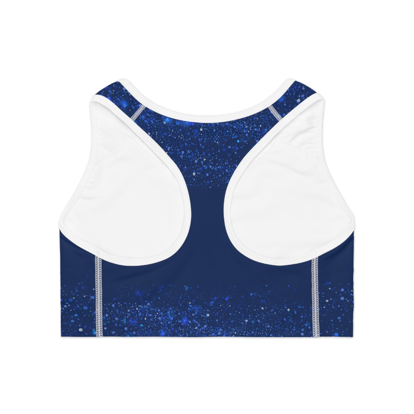 Deep Blue Sports Bra (AOP)