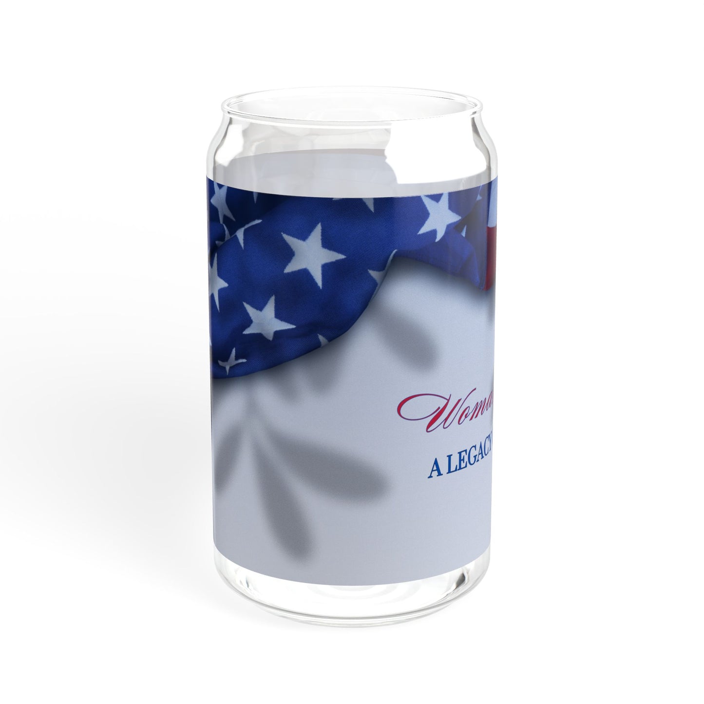 Woman Veteran 1 Sipper Glass, 16oz