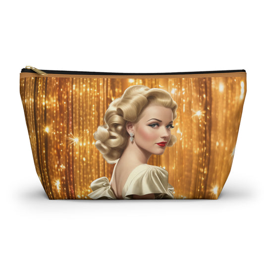 Retro Glam Girl "Meredith" Accessory Pouch w T-bottom