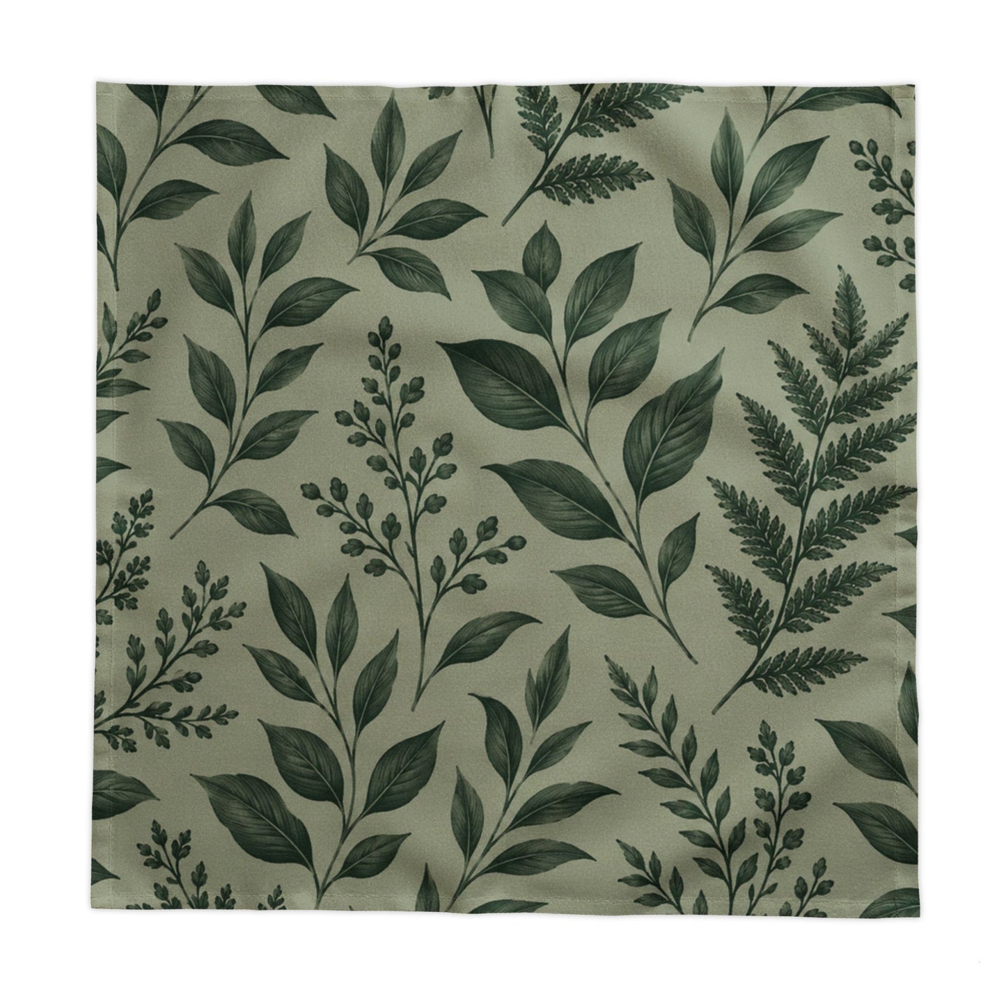 Botanical Green Leaf Tablecloth – for Dining & Seasonal Decor