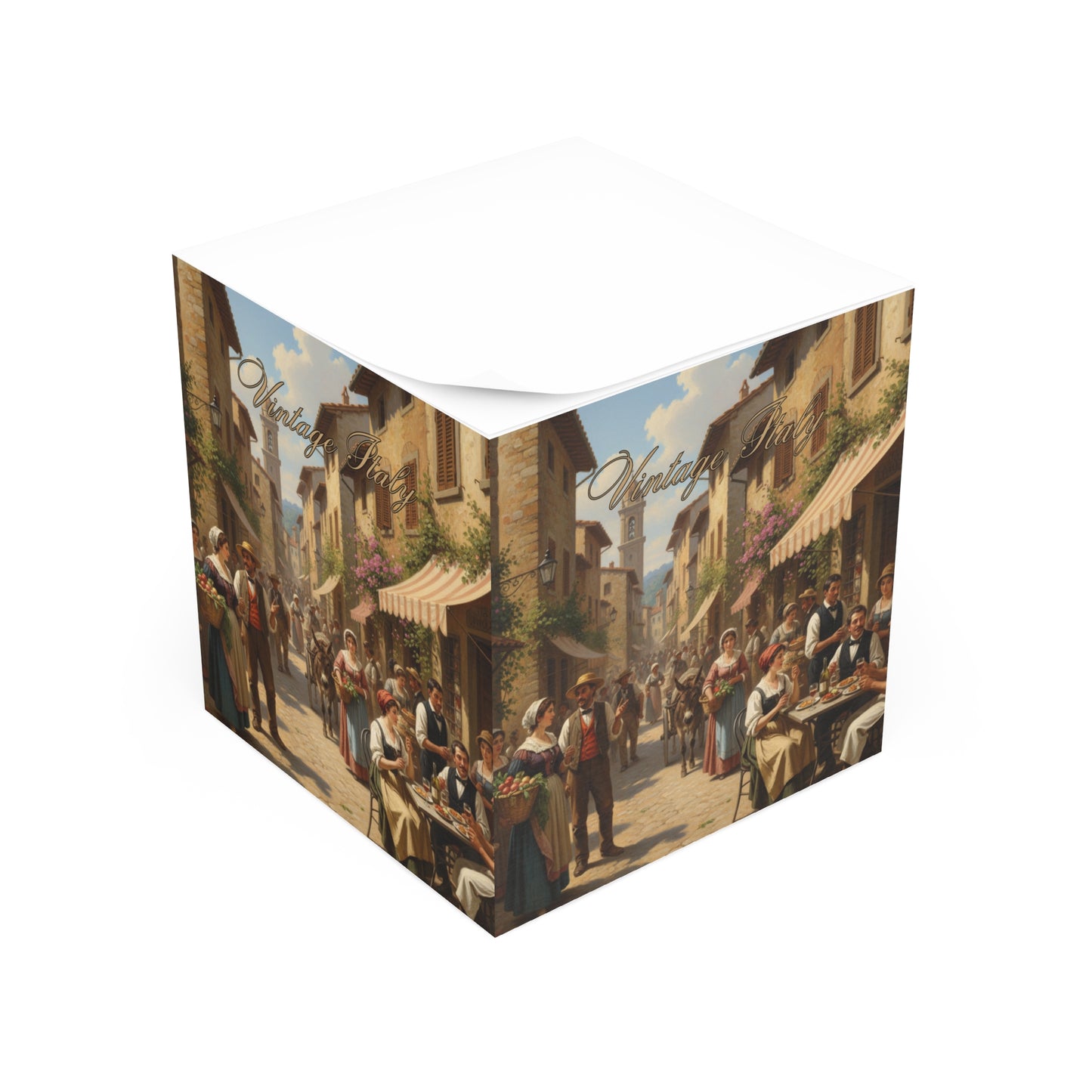 Vintage Italy Note Cube