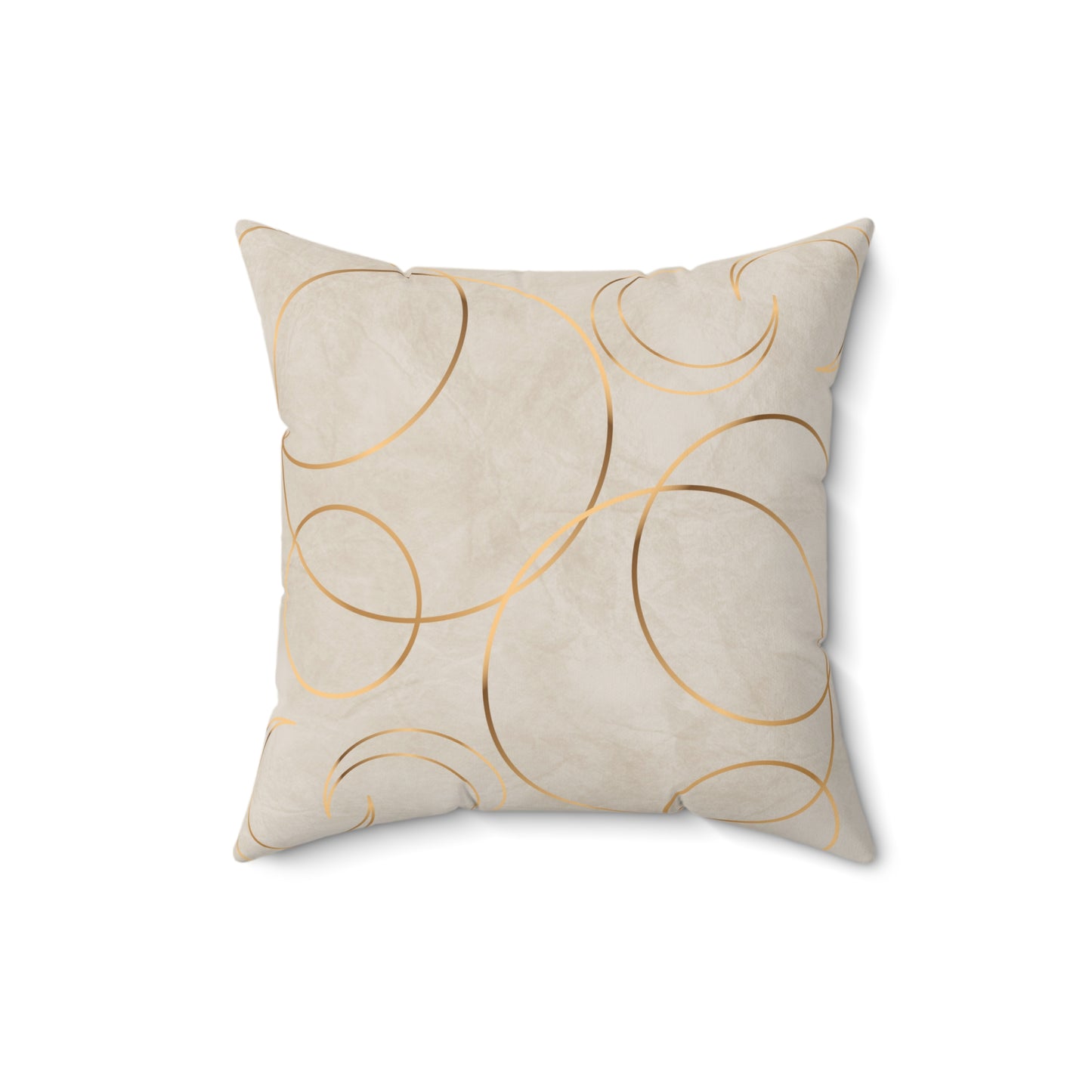 Golden Eclipse Spun Polyester Square Pillow