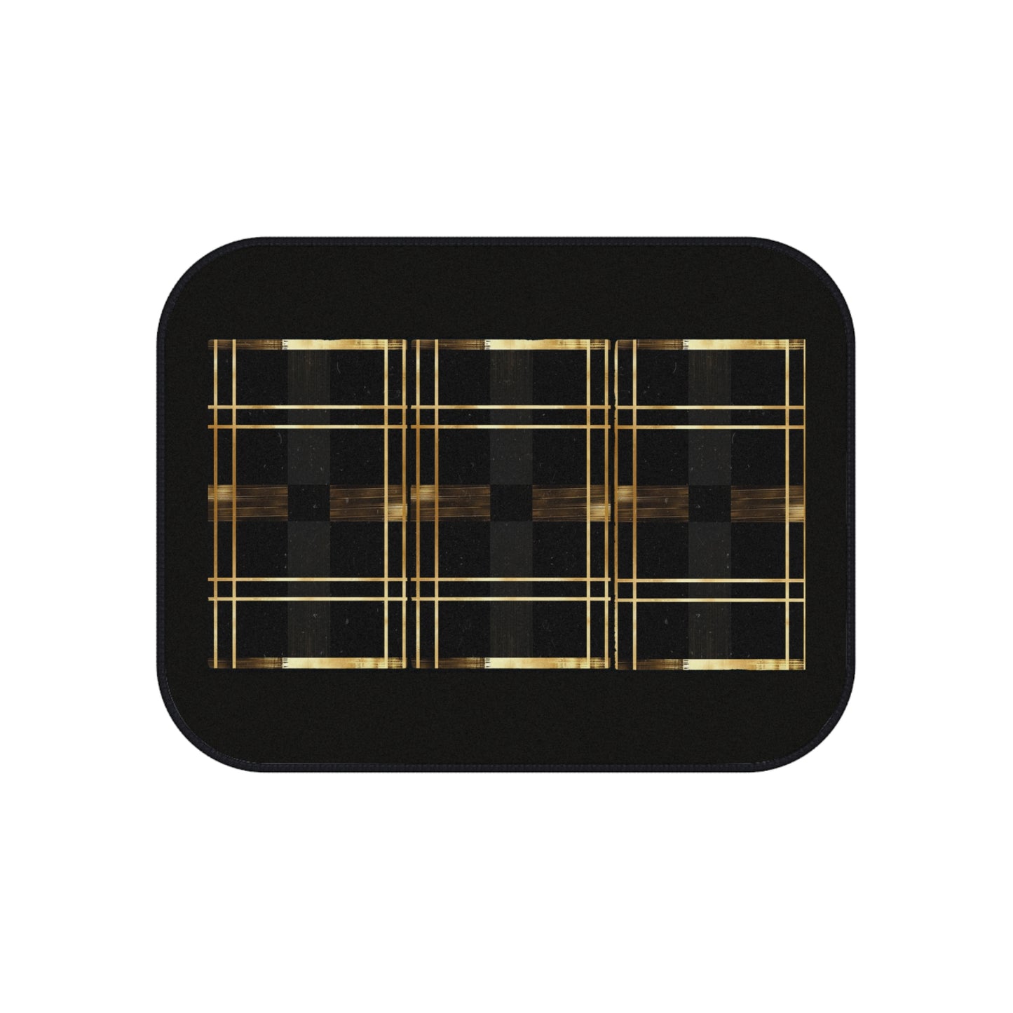 Noir & Gold Glam Car Mats (Set of 4)