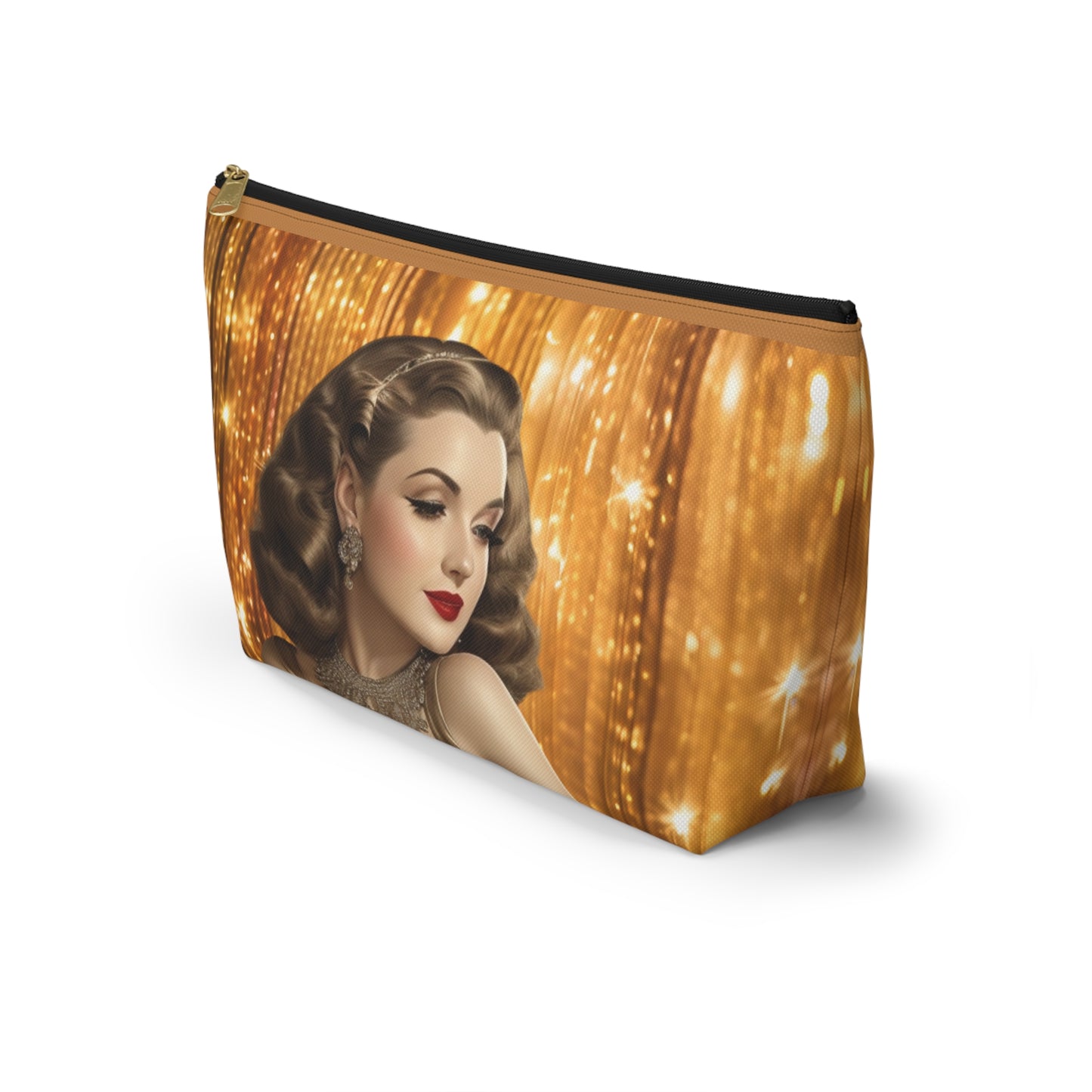 Retro Glam Girl "Ingrid" Accessory Pouch w T-bottom