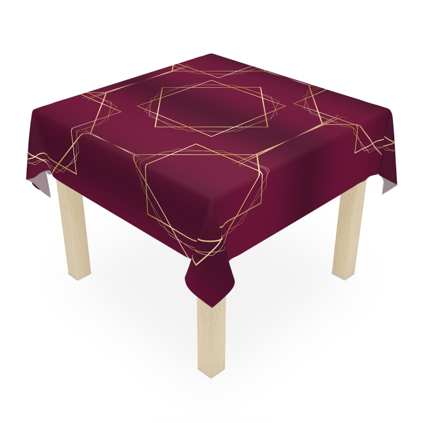 Gilded Elegance (Burgundy) Tablecloth