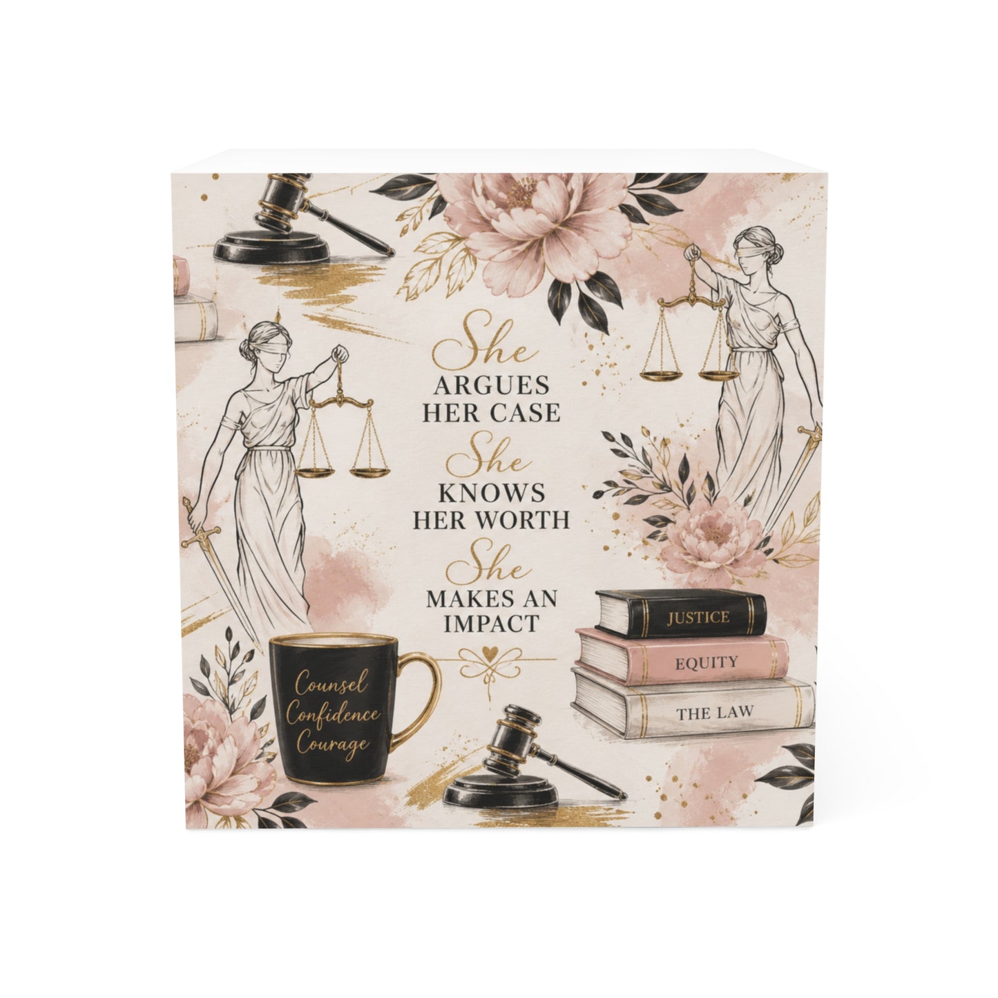 Counsel & Confidence: Attorney Sticky Note Block
