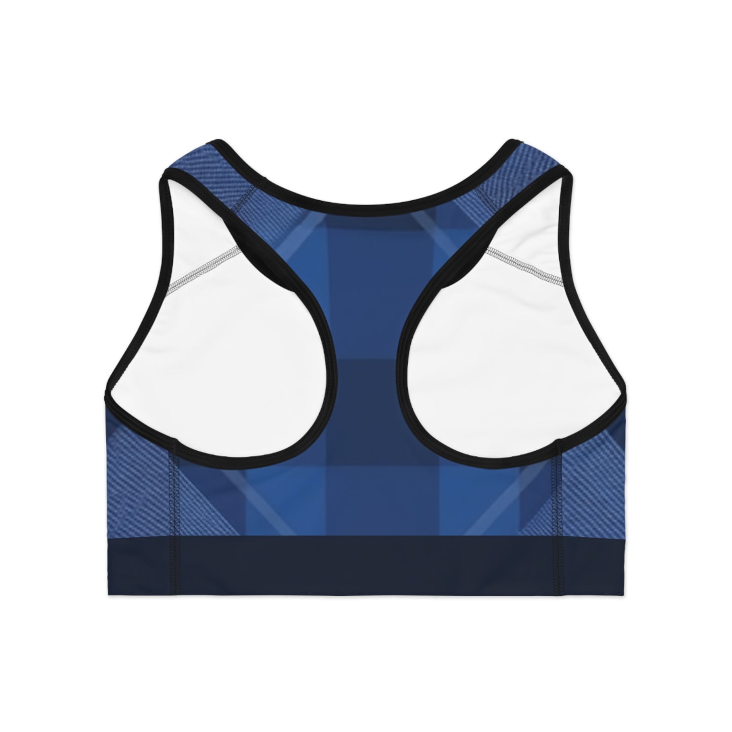 Dark Blue Sports Bra (AOP)