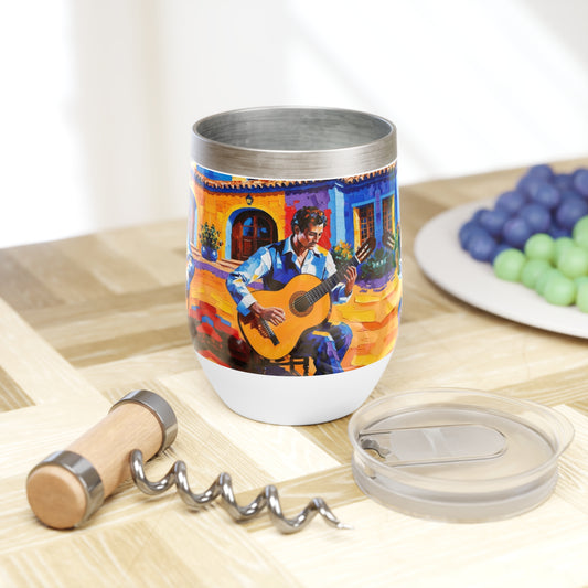 Spanish Guitar Chill Wine Tumbler