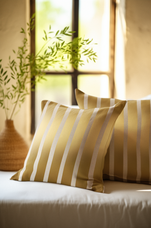 Golden Horizon Spun Polyester Square Pillow