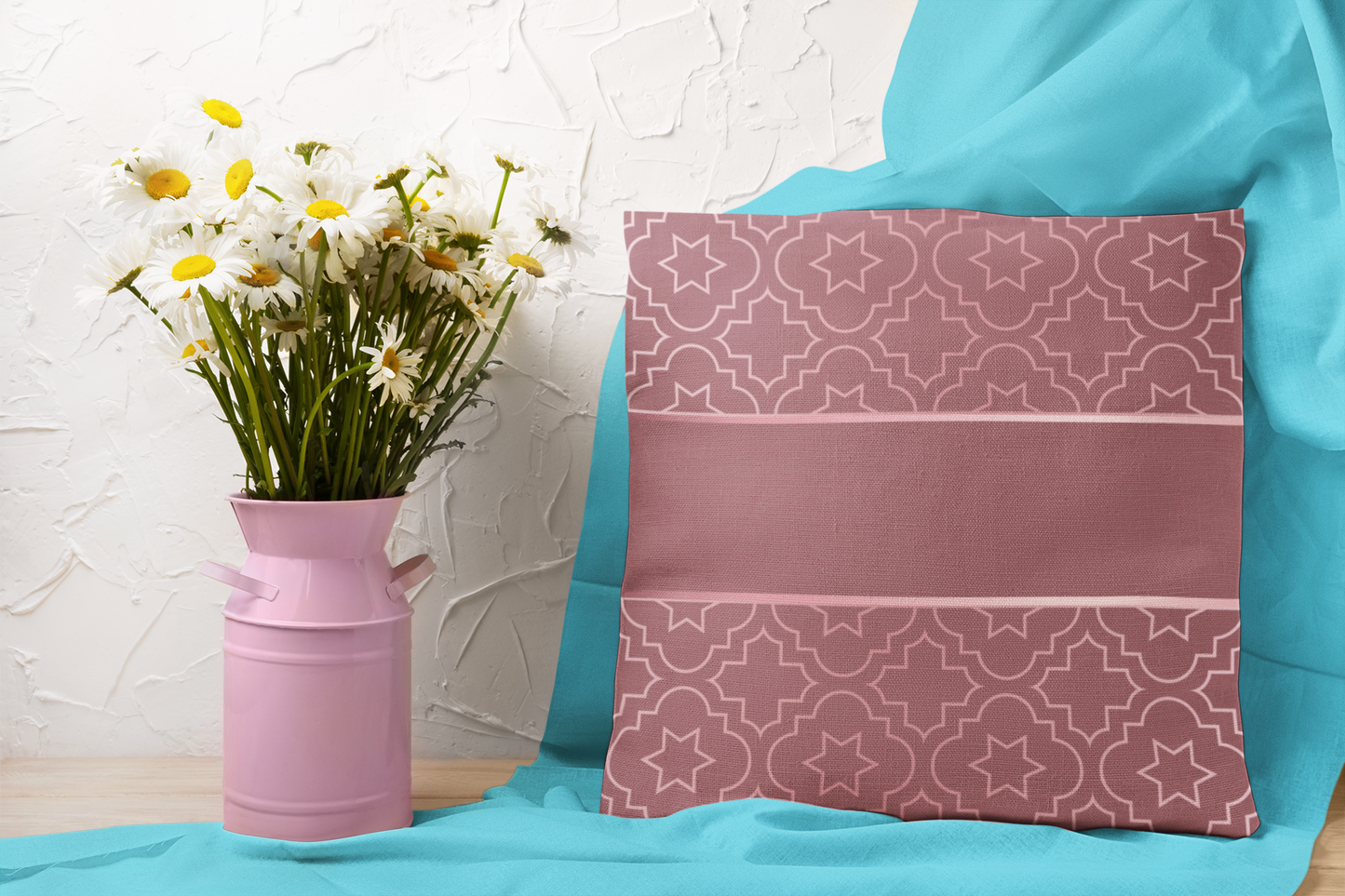 Blush of Rose Square Pillow